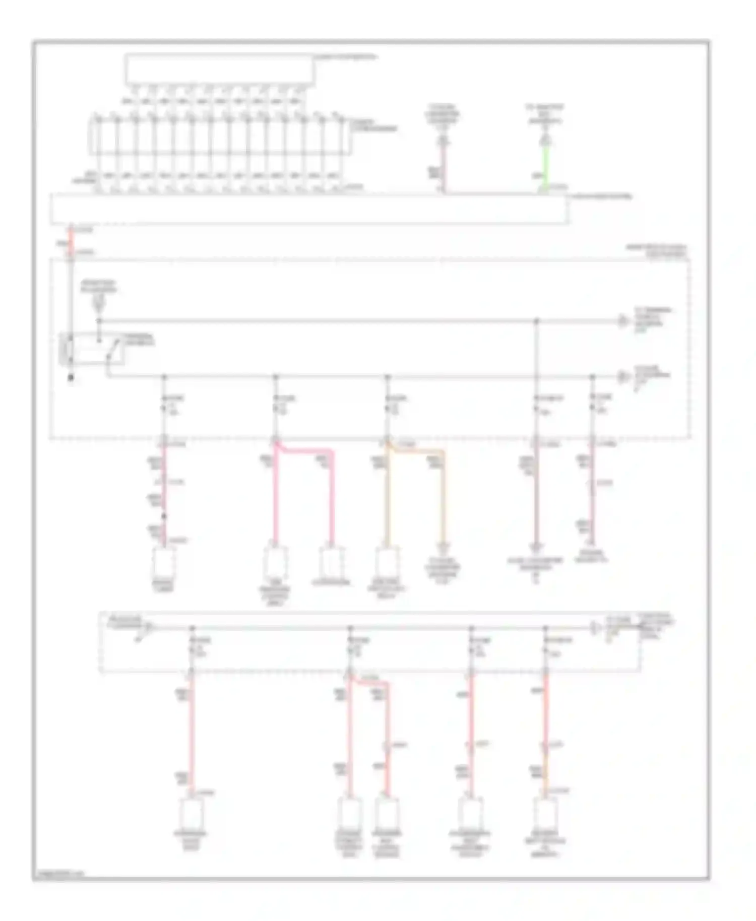 X1 BMW E84 facelift (2012-2015): Power distribution circuit (3 of 6)