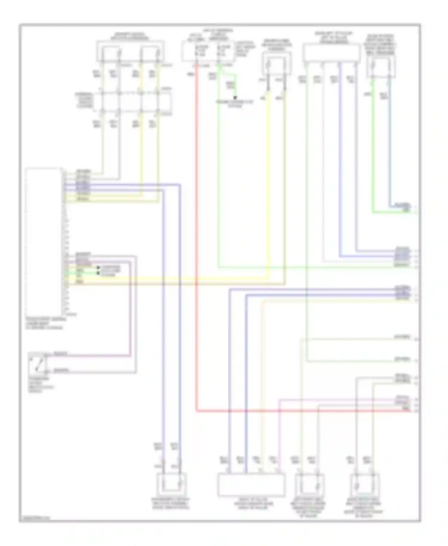 X1 BMW E84 facelift (2012-2015): Supplemental restraints circuit (1 of 2)