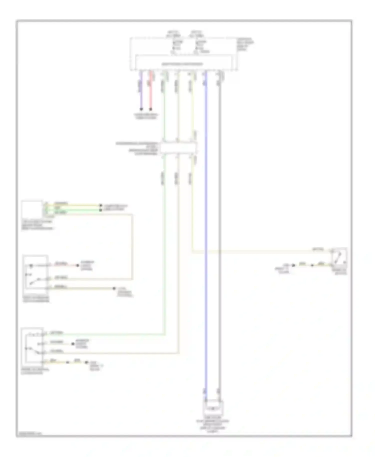 X1 BMW E84 facelift (2012-2015): Trunk & fuel door release circuit