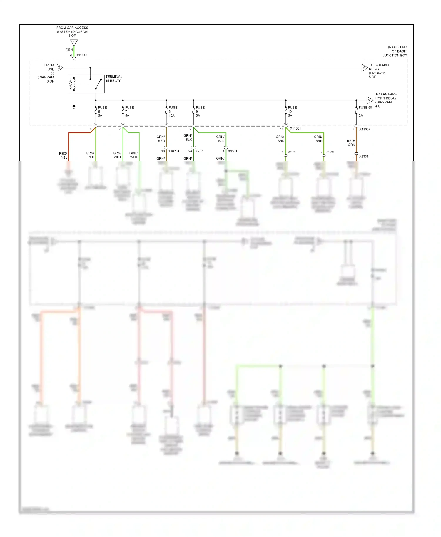 BMW X1 E84 facelift (2012-2015) auc sensor wiring diagram  (3 of 3)
