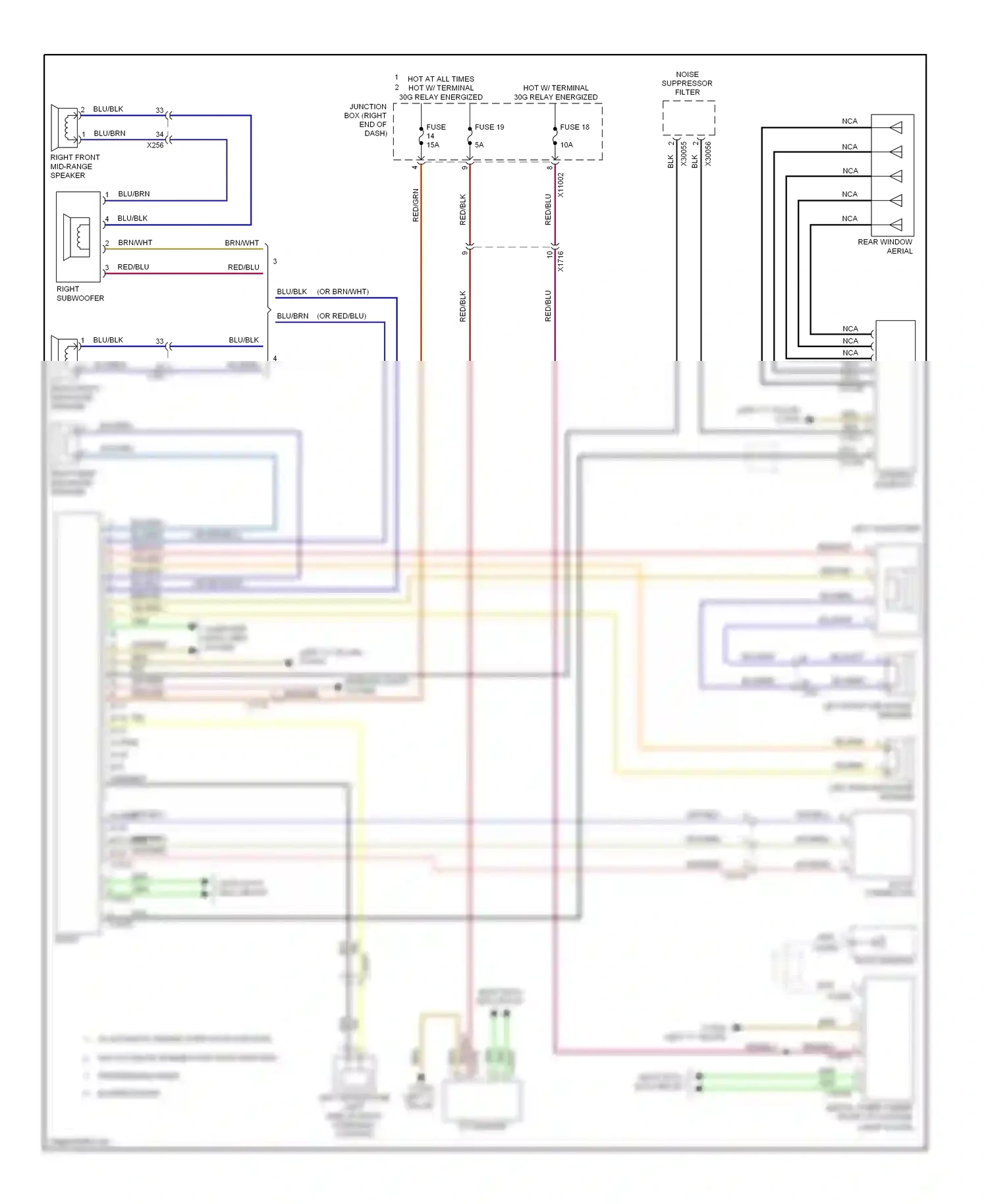 BMW X1 E84 facelift (2012-2015) computer data lines system wiring diagram  (42 of 56)