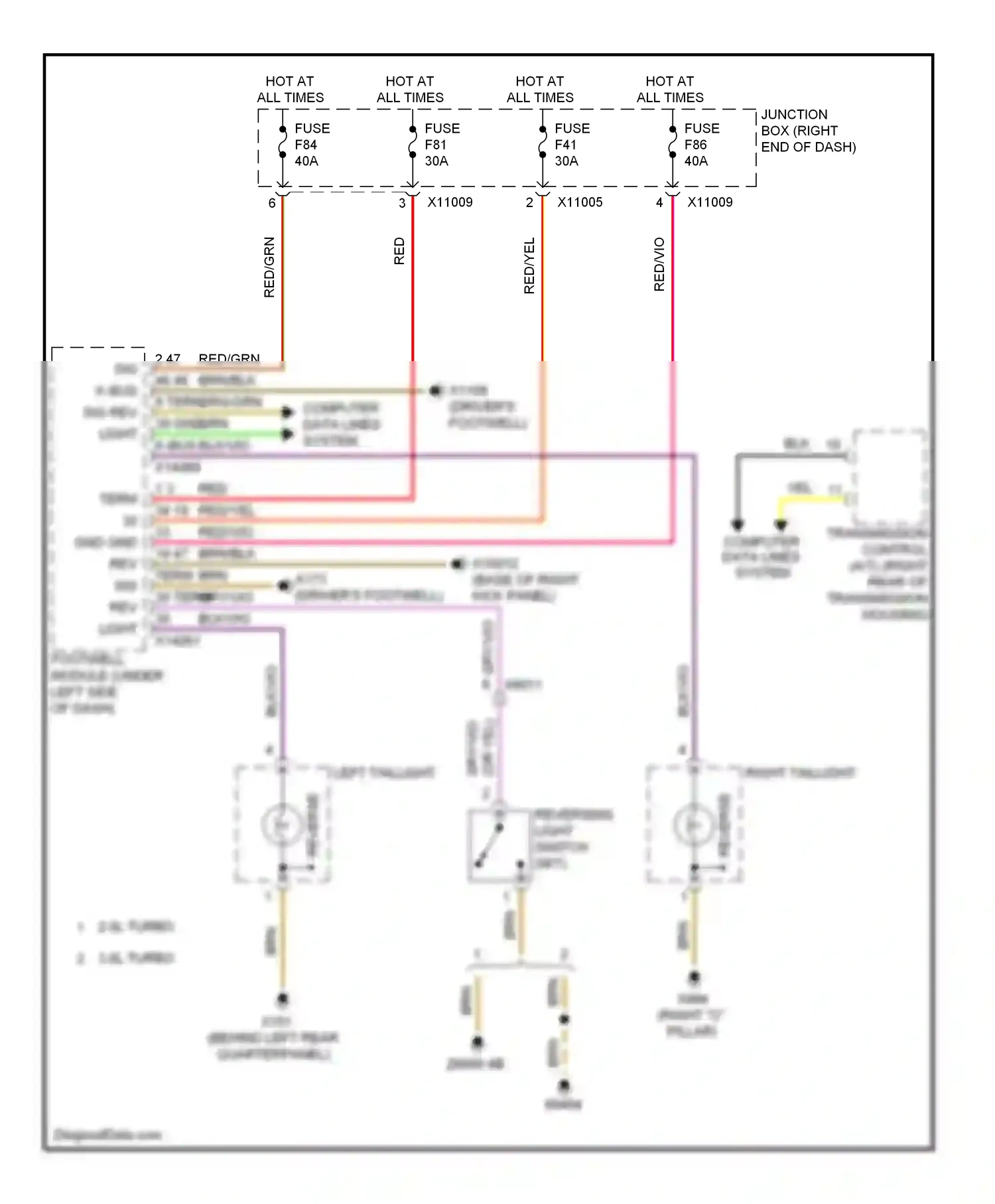 BMW X1 E84 facelift (2012-2015) computer data lines system wiring diagram  (12 of 56)