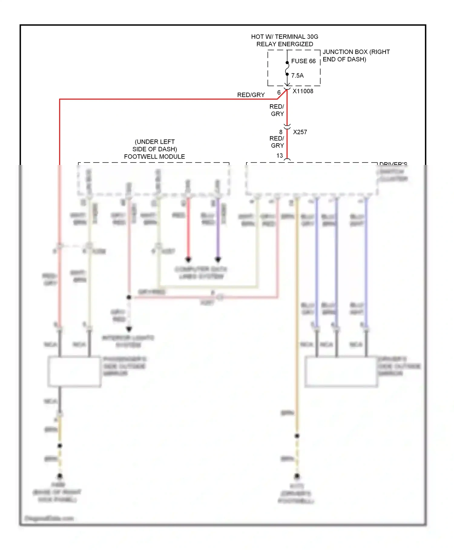 BMW X1 E84 facelift (2012-2015) computer data lines system wiring diagram  (30 of 56)