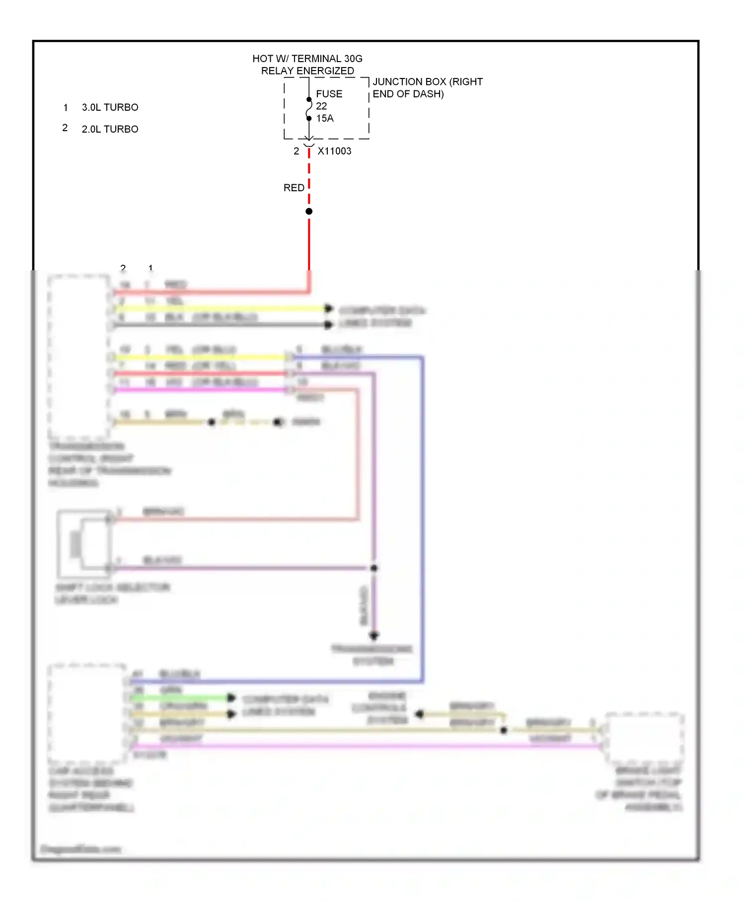 BMW X1 E84 facelift (2012-2015) computer data lines system wiring diagram  (48 of 56)