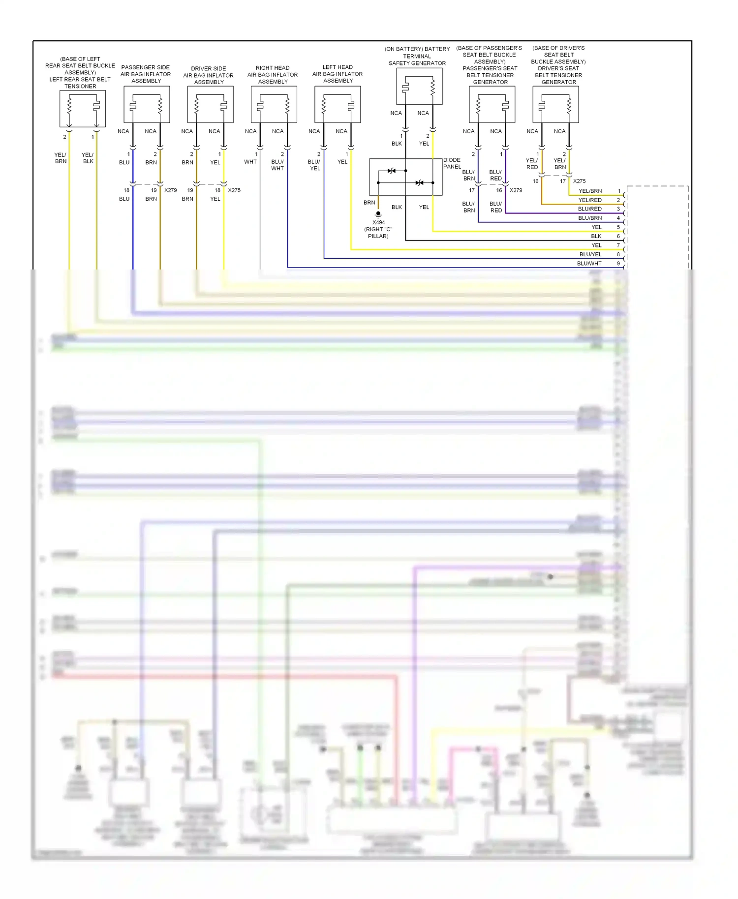 BMW X1 E84 facelift (2012-2015) diode panel wiring diagram  (1 of 1)