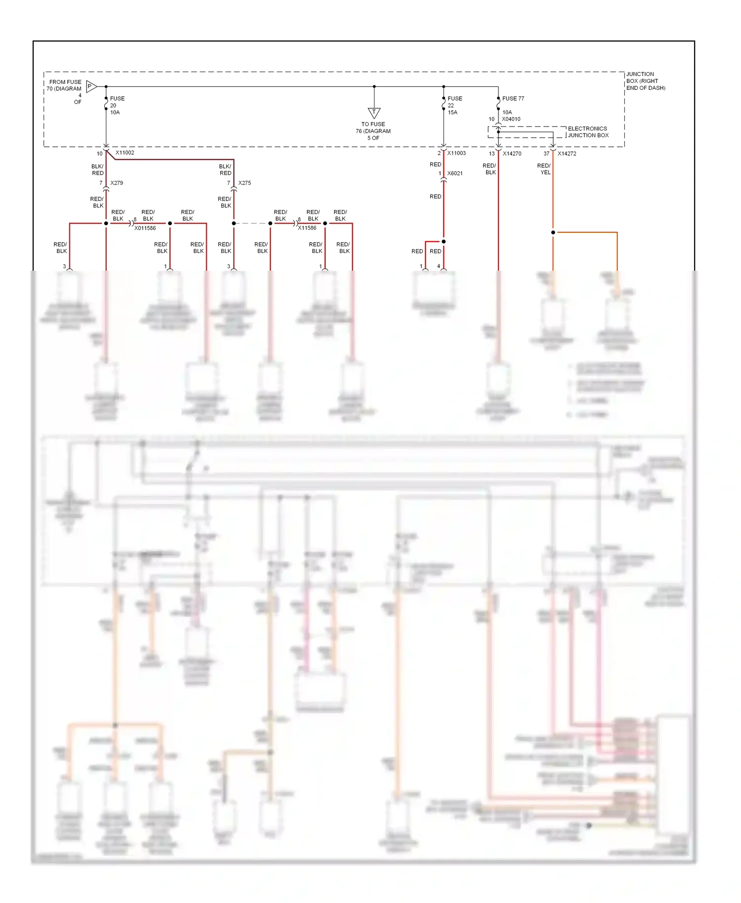 BMW X1 E84 facelift (2012-2015) eject box wiring diagram  (2 of 3)