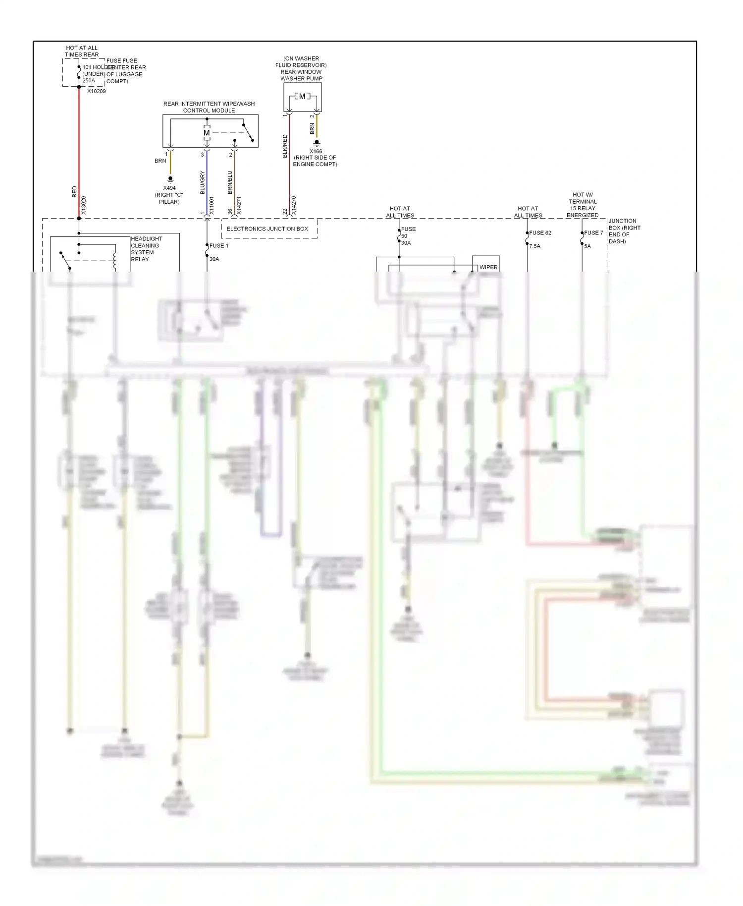 BMW X1 E84 facelift (2012-2015) electronics junction box wiring diagram  (29 of 29)