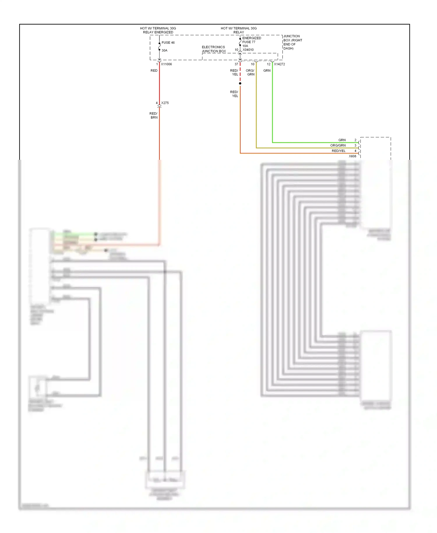 BMW X1 E84 facelift (2012-2015) electronics junction box wiring diagram  (23 of 29)