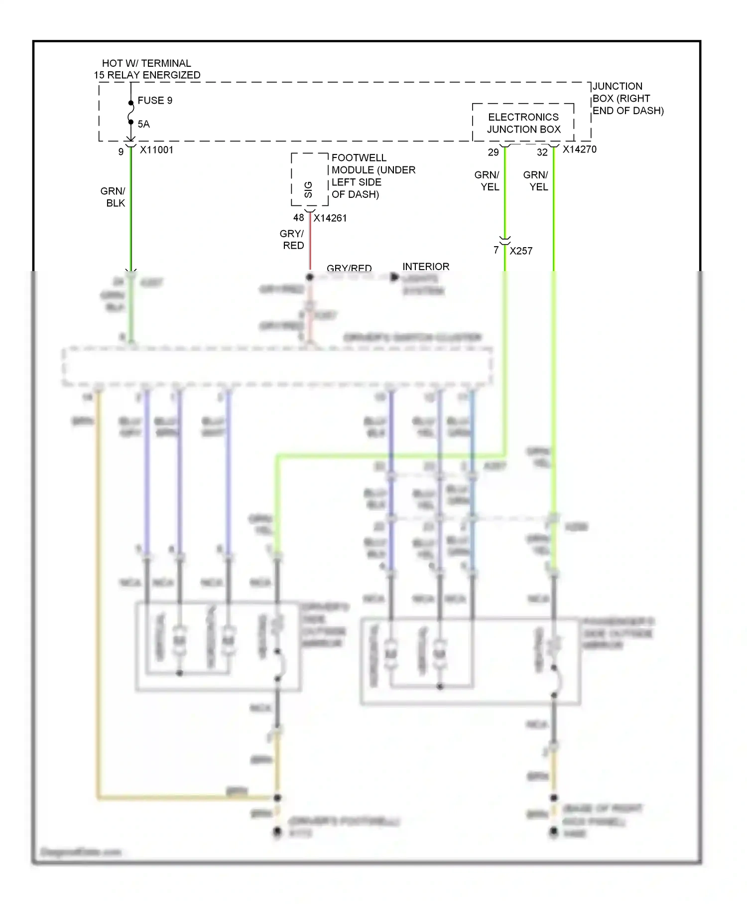 BMW X1 E84 facelift (2012-2015) electronics junction box wiring diagram  (26 of 29)