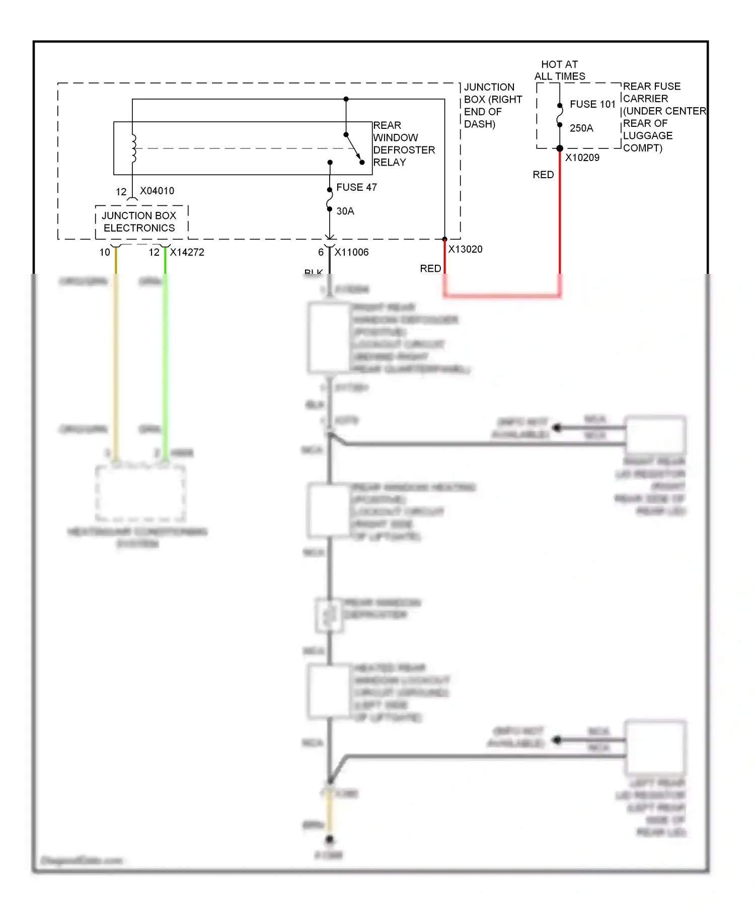 BMW X1 E84 facelift (2012-2015) junction box electronics wiring diagram  (3 of 3)