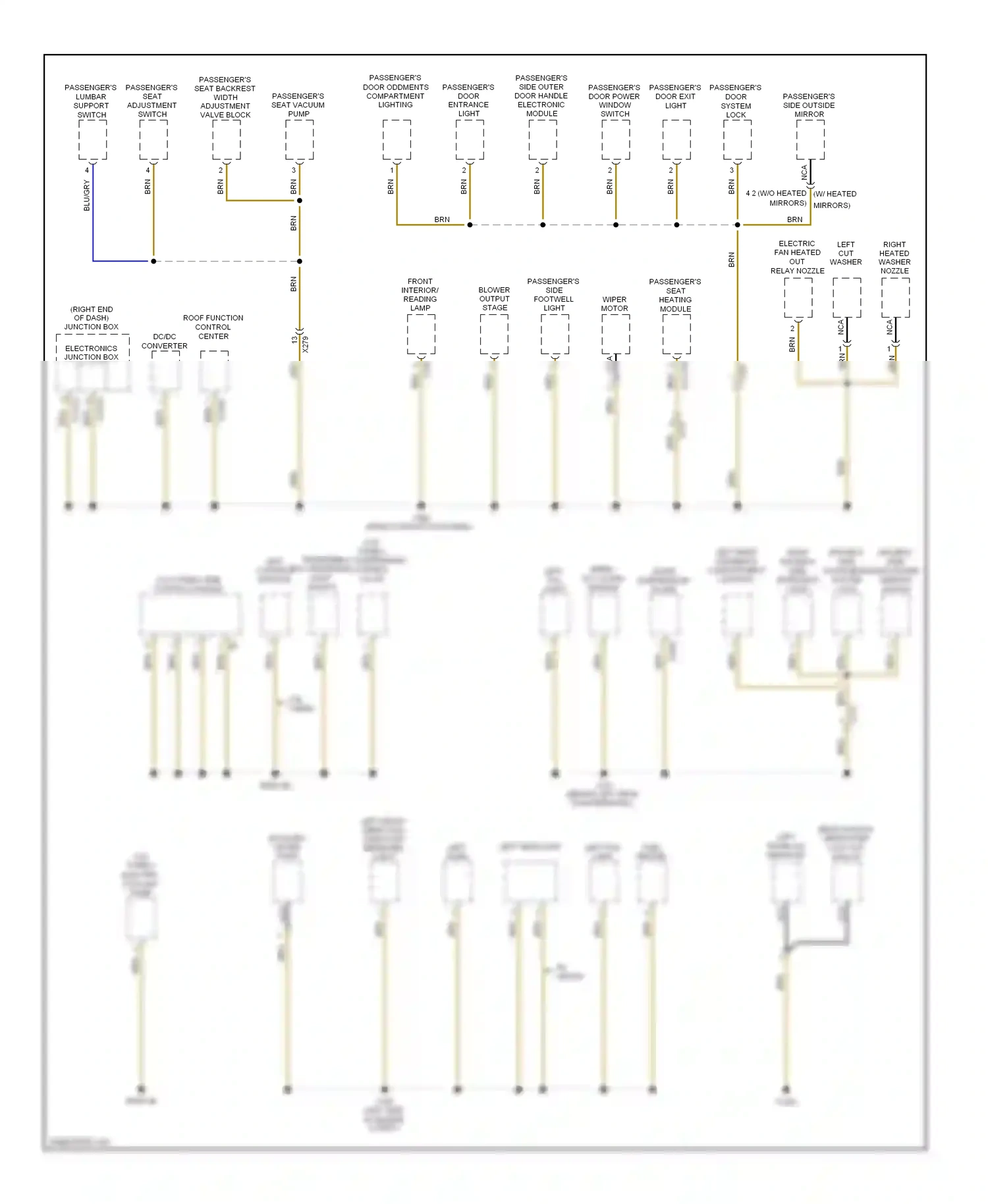 BMW X1 E84 facelift (2012-2015) left front direction indicator wiring diagram  (1 of 1)