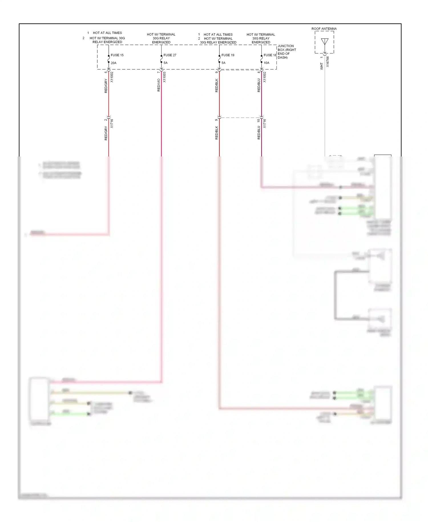 BMW X1 E84 facelift (2012-2015) w/ automatic engine start-stop function w/o automatic engine start-stop function wiring diagram  (3 of 3)