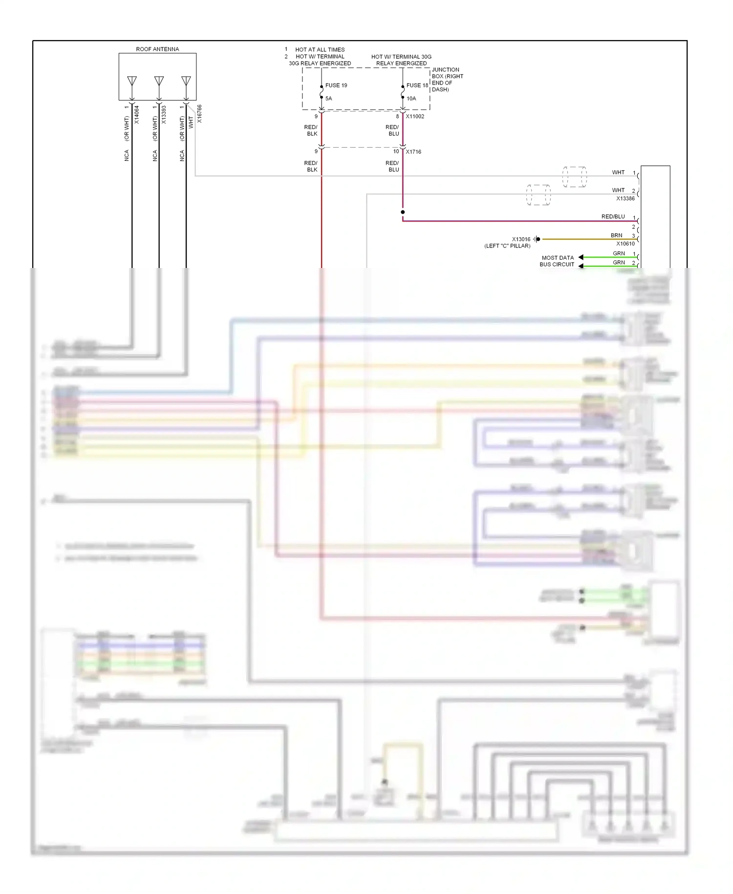 BMW X1 E84 facelift (2012-2015) w/o automatic engine start-stop function wiring diagram  (1 of 5)