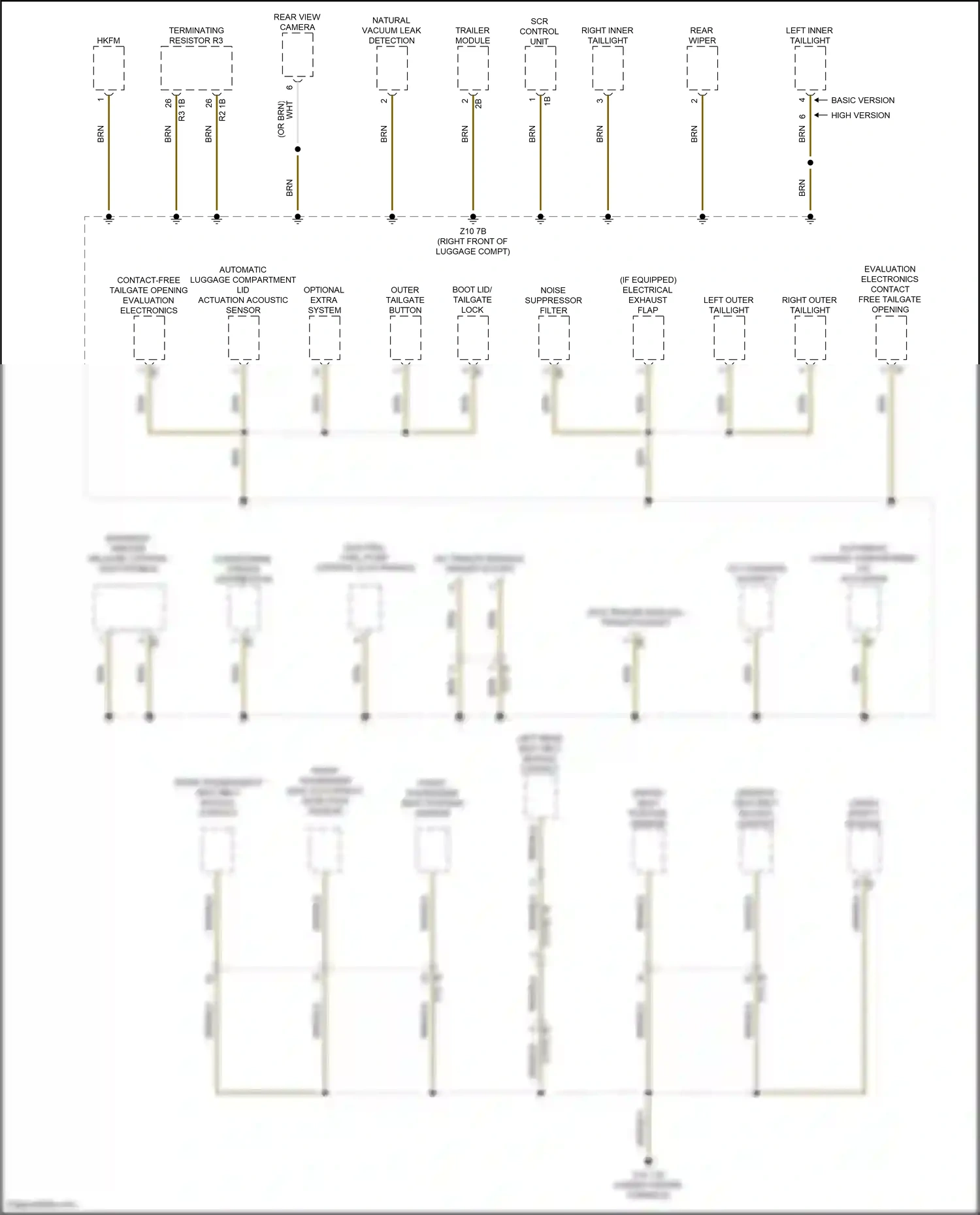 BMW X1 F48 facelift (2019-2023) basic version high version wiring diagram  (1 of 1)