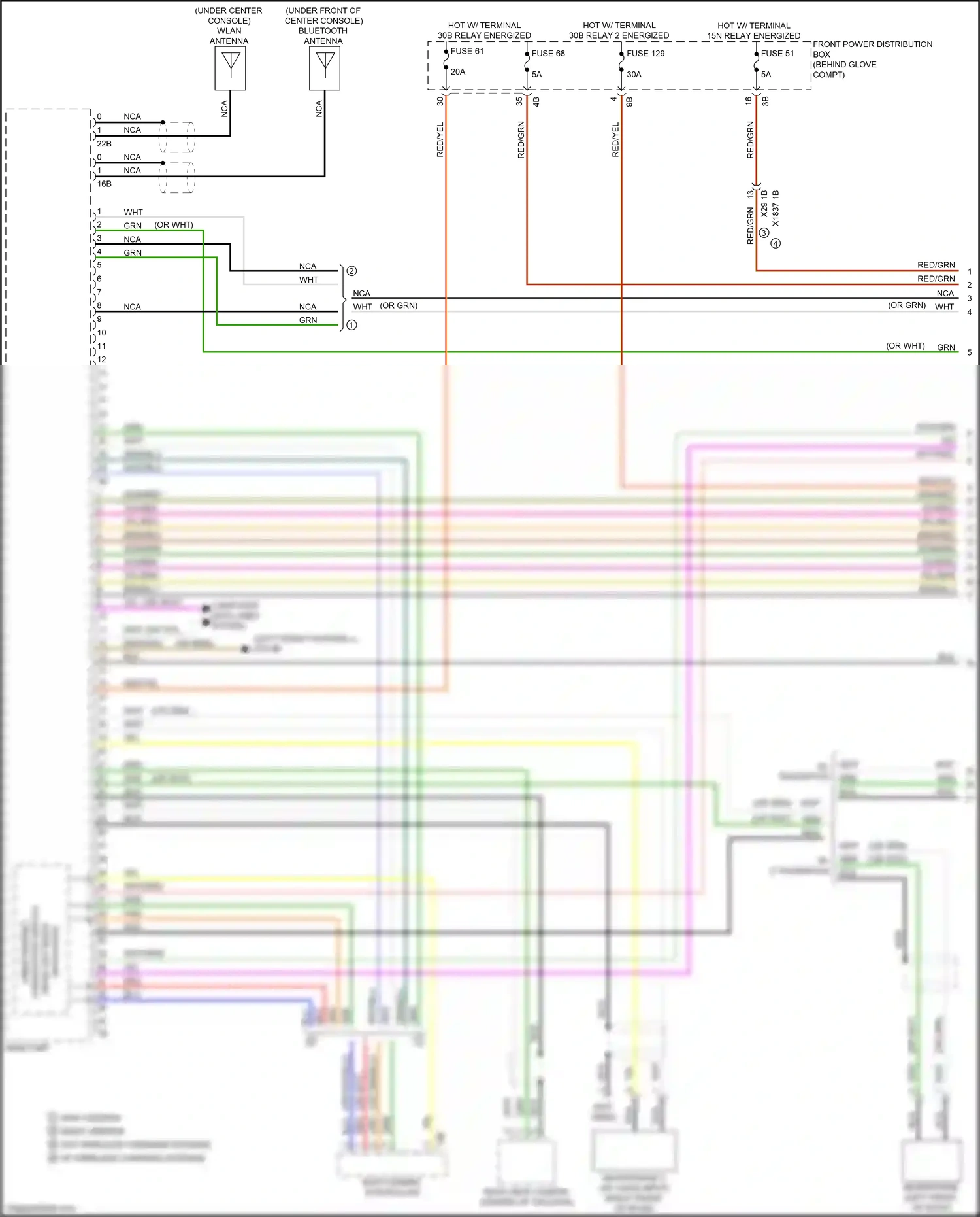 BMW X1 F48 facelift (2019-2023) computer data lines system wiring diagram  (27 of 69)