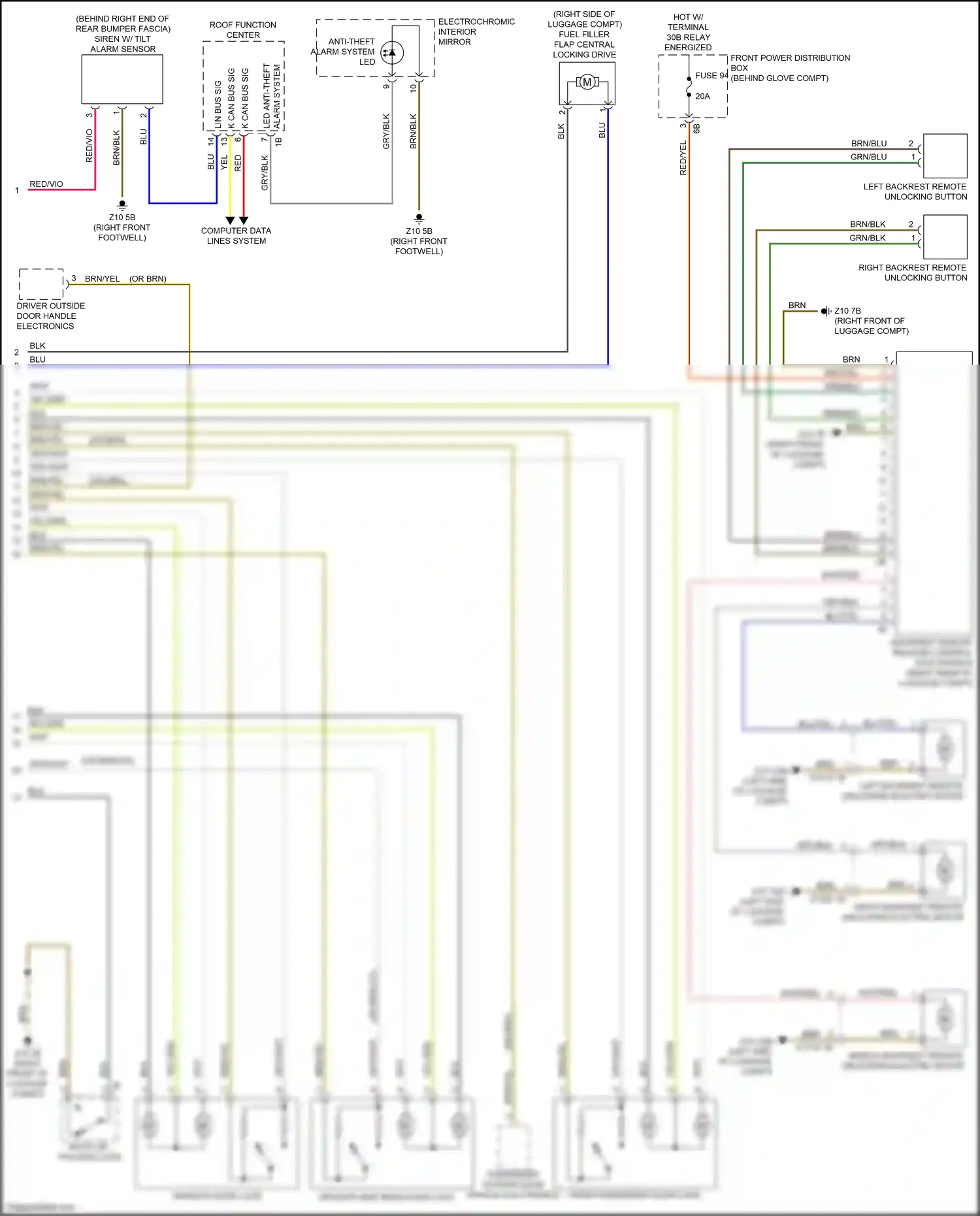 BMW X1 F48 facelift (2019-2023) computer data lines system wiring diagram  (33 of 69)