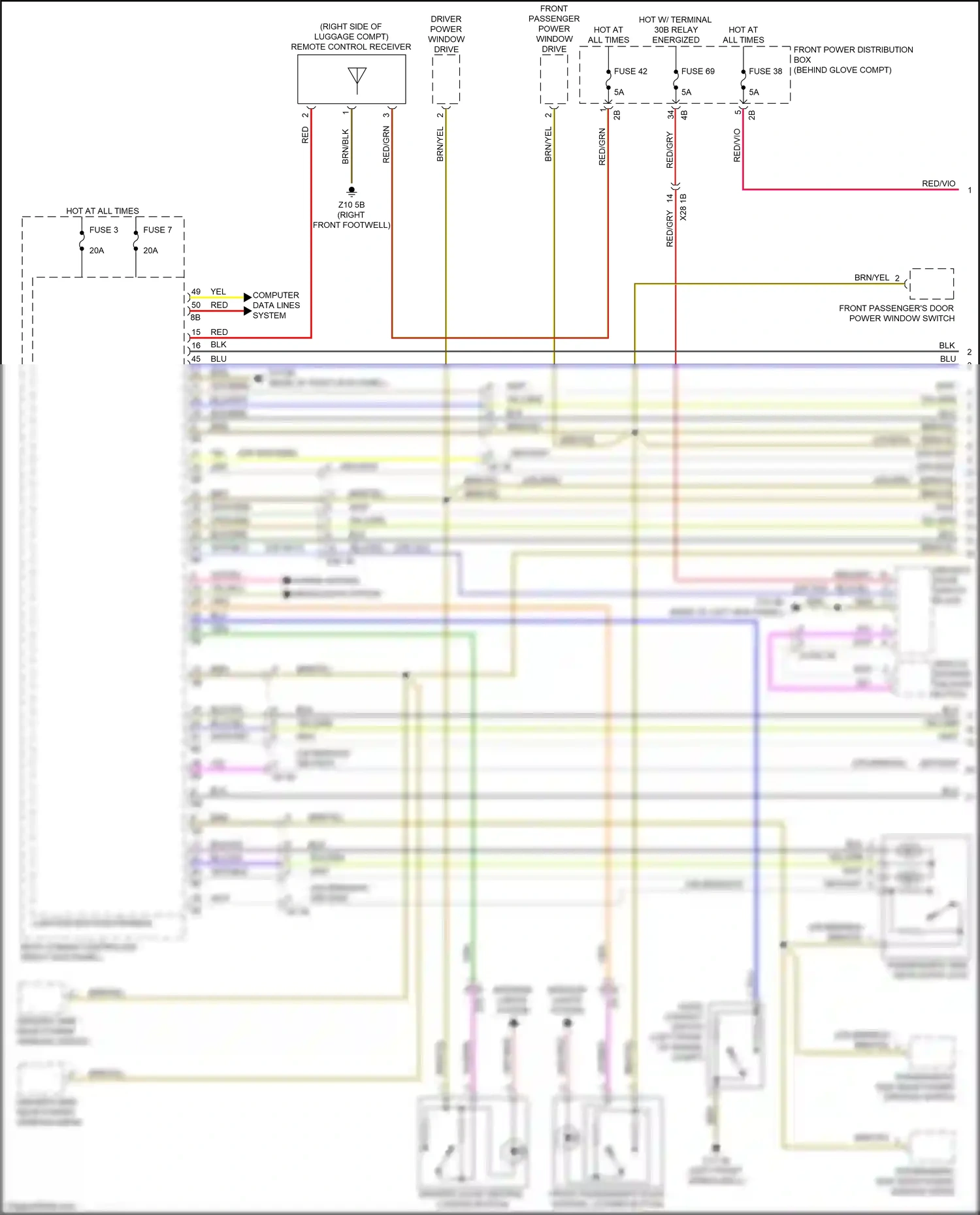 BMW X1 F48 facelift (2019-2023) computer data lines system wiring diagram  (32 of 69)