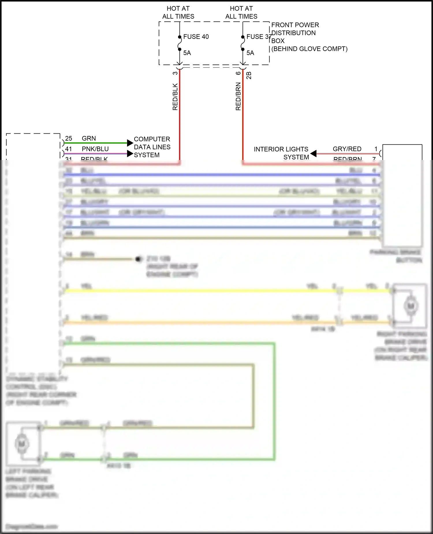 BMW X1 F48 facelift (2019-2023) computer data lines system wiring diagram  (50 of 69)