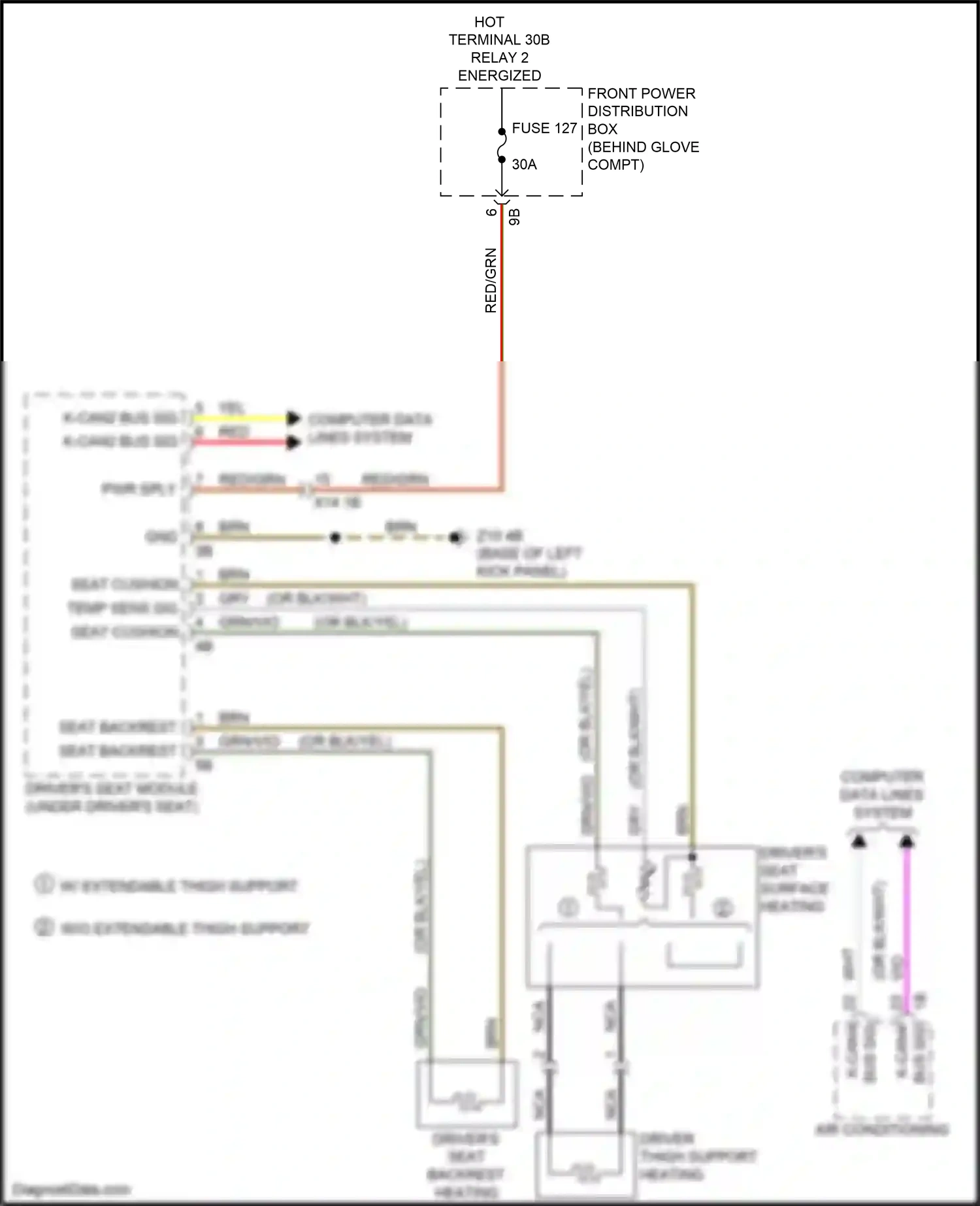 BMW X1 F48 facelift (2019-2023) computer data lines system wiring diagram  (14 of 69)