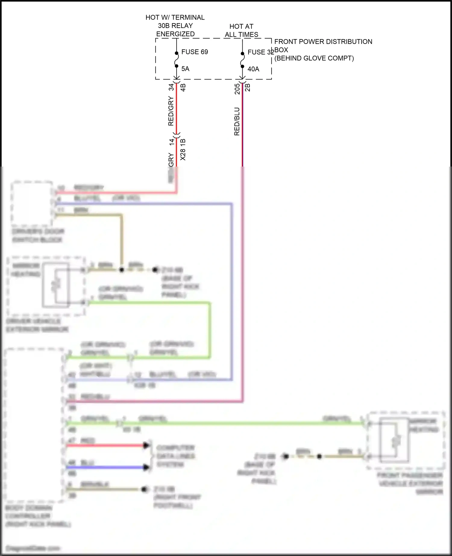 BMW X1 F48 facelift (2019-2023) computer data lines system wiring diagram  (5 of 69)