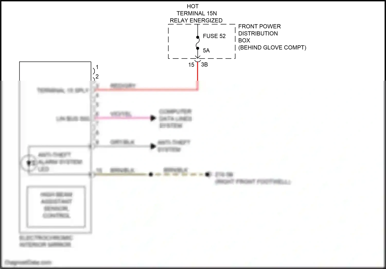 BMW X1 F48 facelift (2019-2023) computer data lines system wiring diagram  (48 of 69)