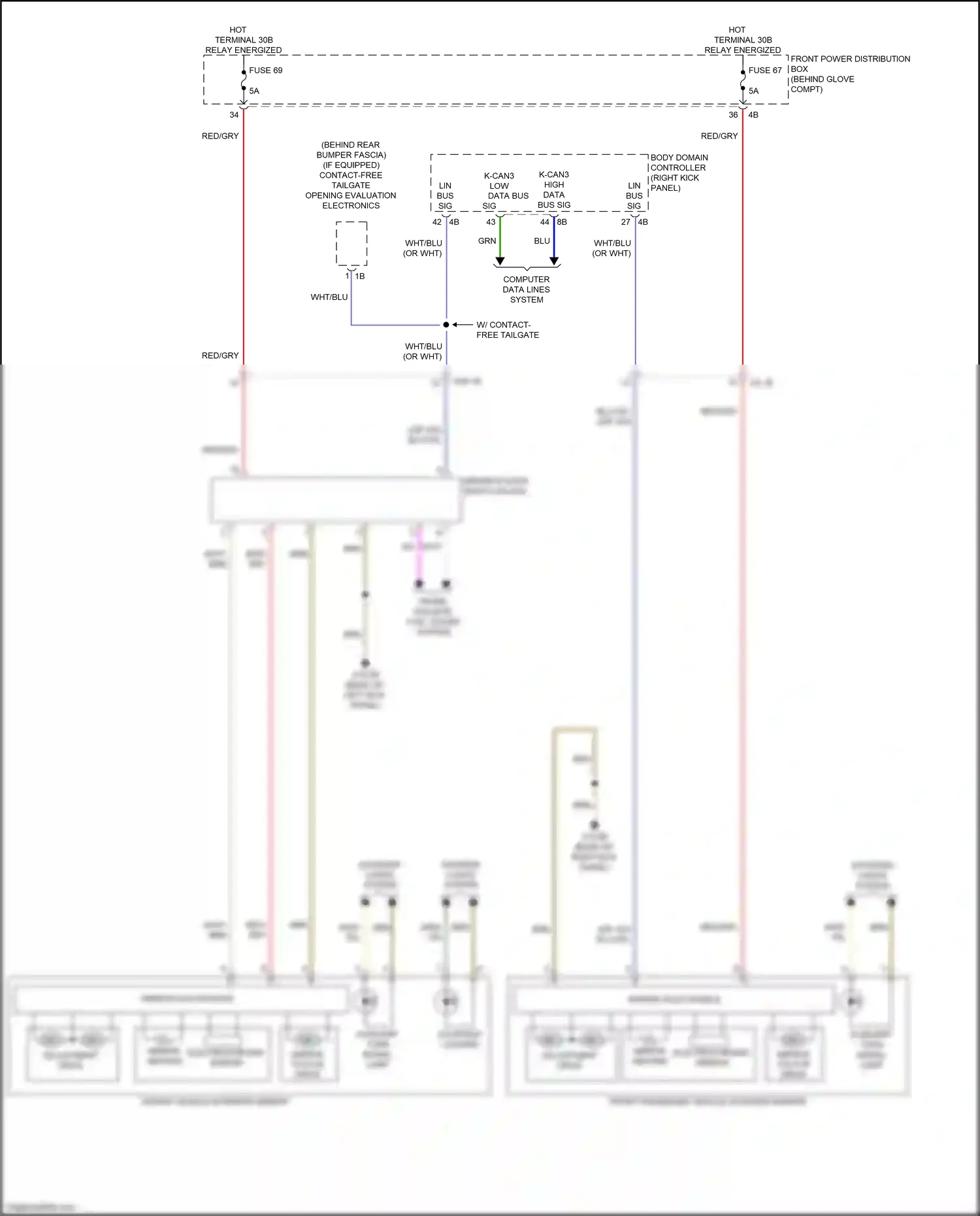 BMW X1 F48 facelift (2019-2023) computer data lines system wiring diagram  (6 of 69)