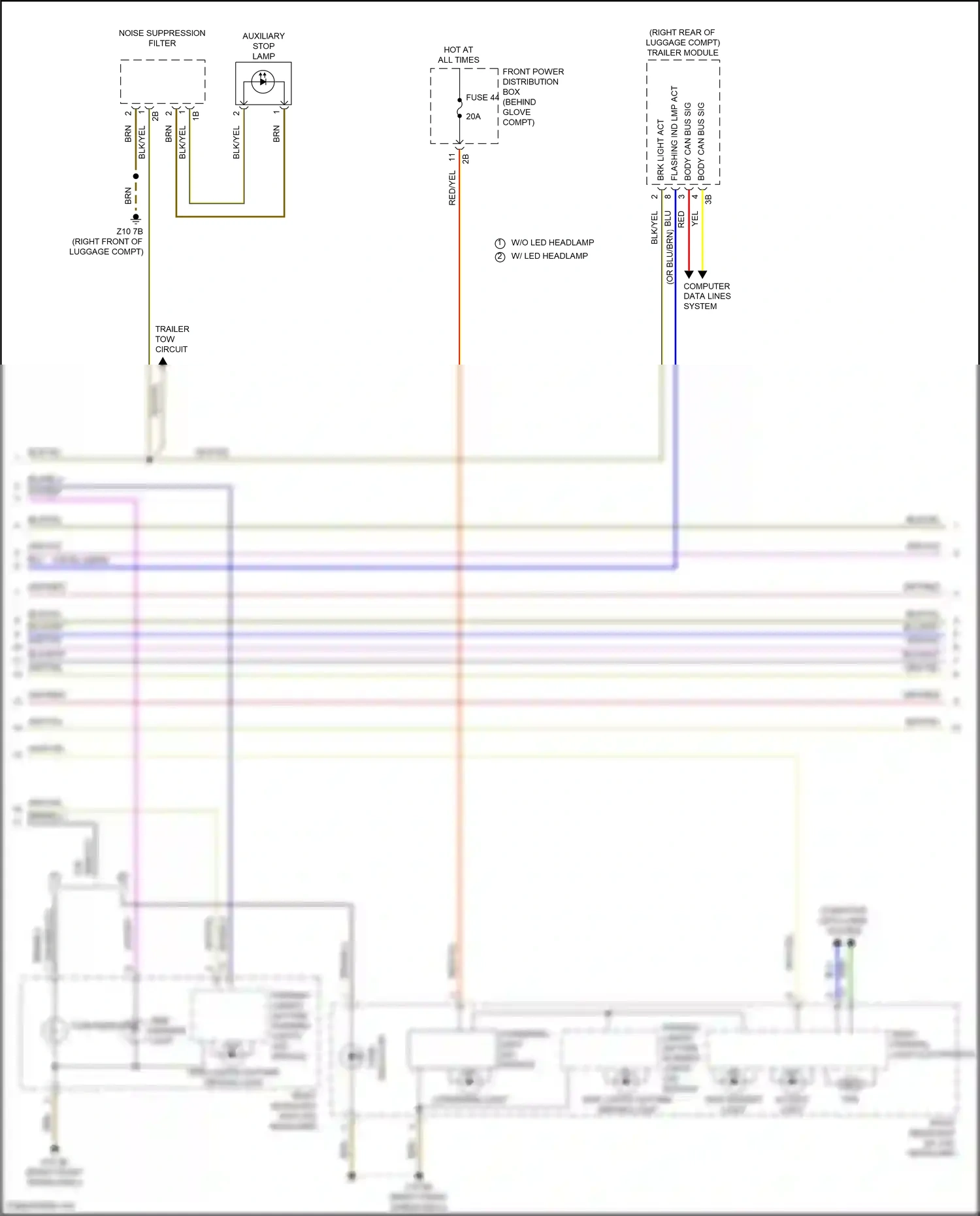 BMW X1 F48 facelift (2019-2023) computer data lines system wiring diagram  (13 of 69)