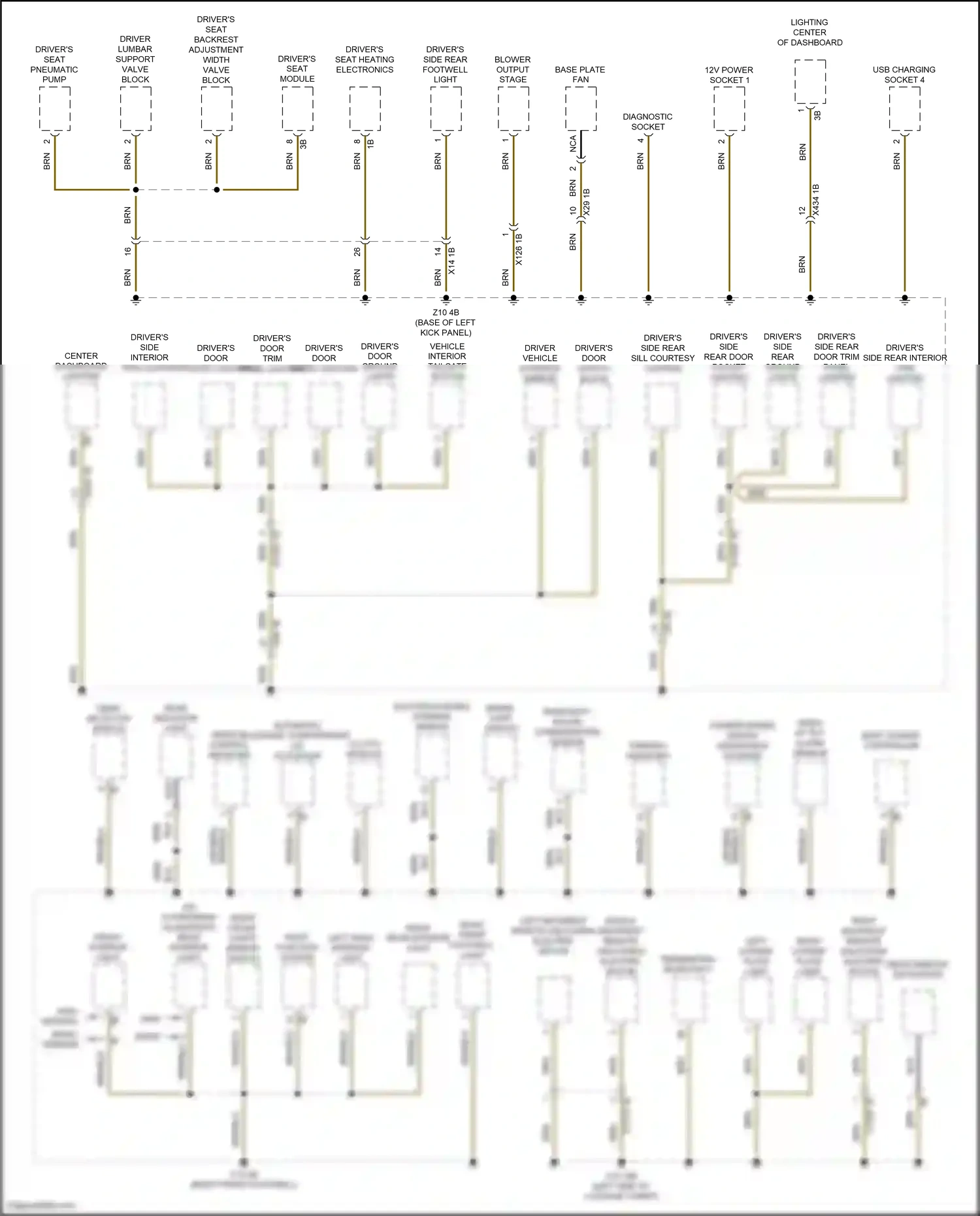 BMW X1 F48 facelift (2019-2023) high version basic version wiring diagram  (1 of 1)