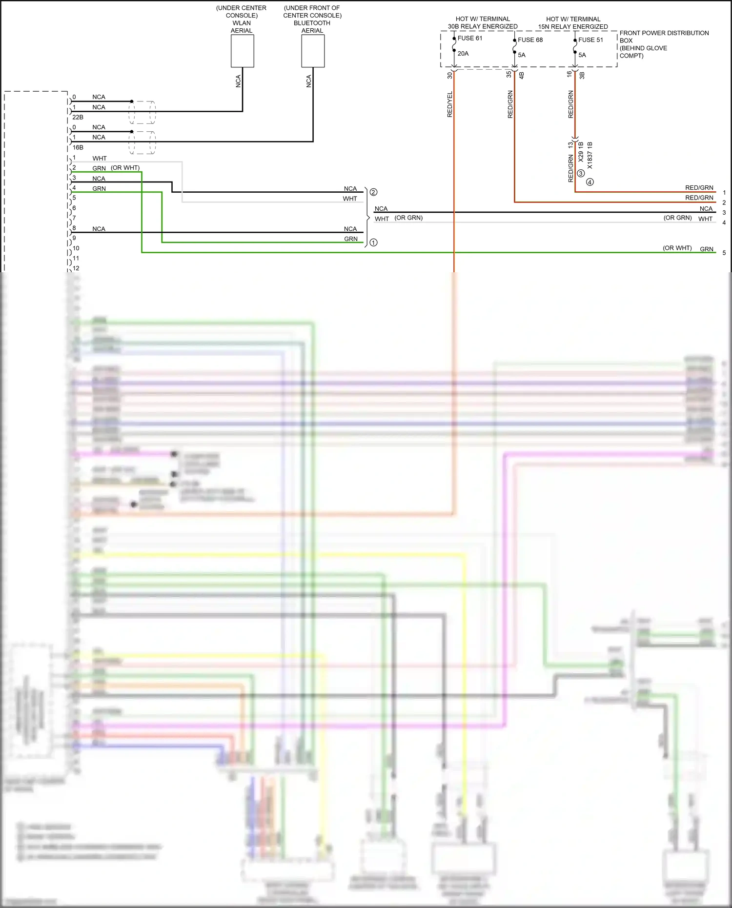 BMW X1 F48 (2015-2019) computer data lines system wiring diagram  (64 of 70)