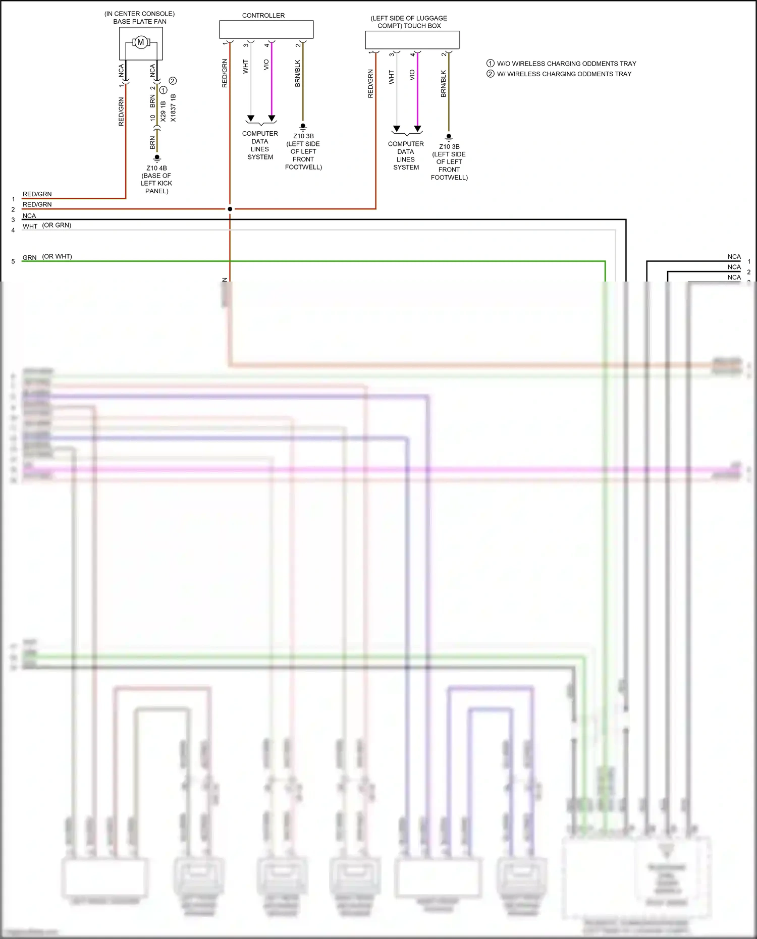 BMW X1 F48 (2015-2019) computer data lines system wiring diagram  (46 of 70)