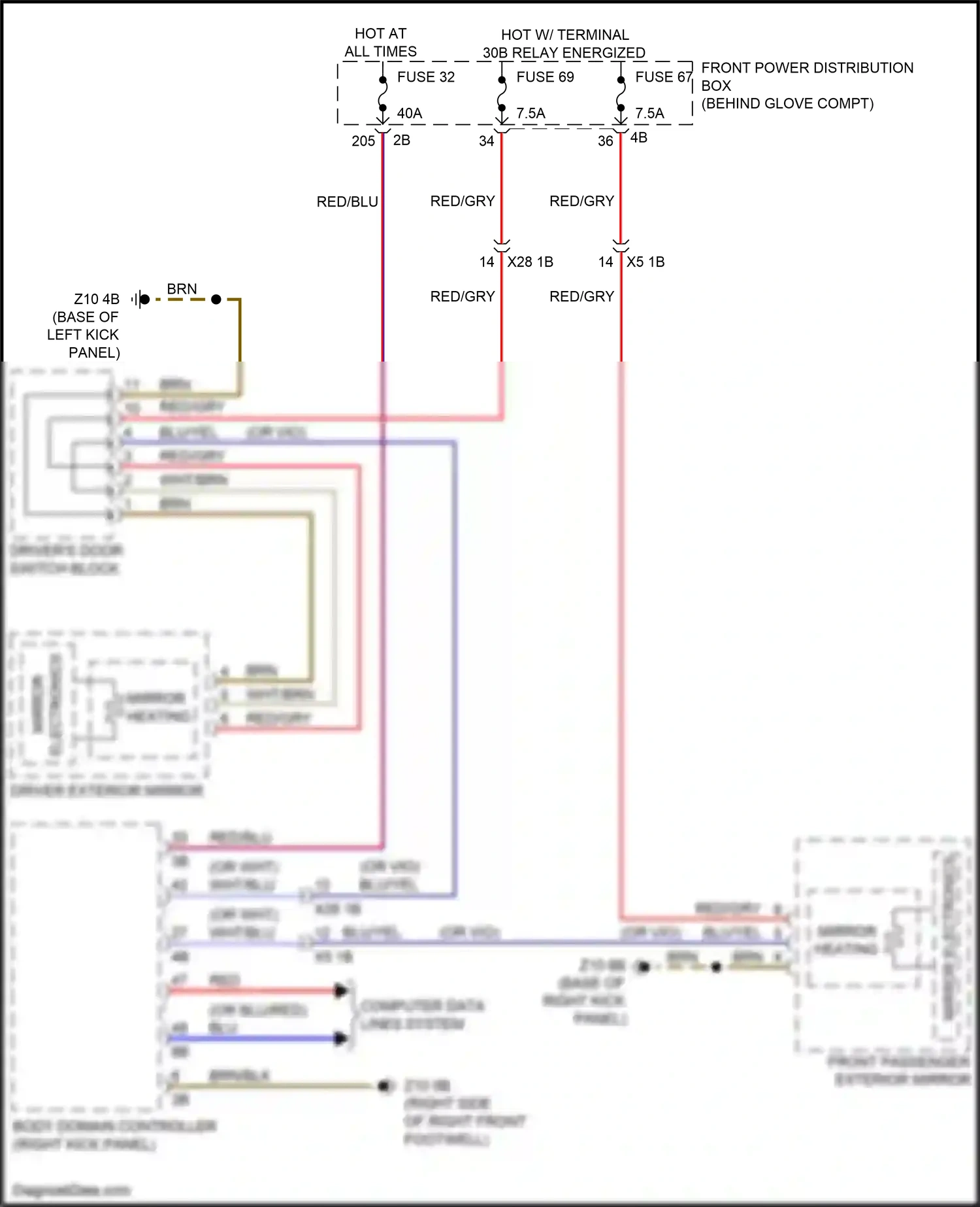 BMW X1 F48 (2015-2019) computer data lines system wiring diagram  (36 of 70)
