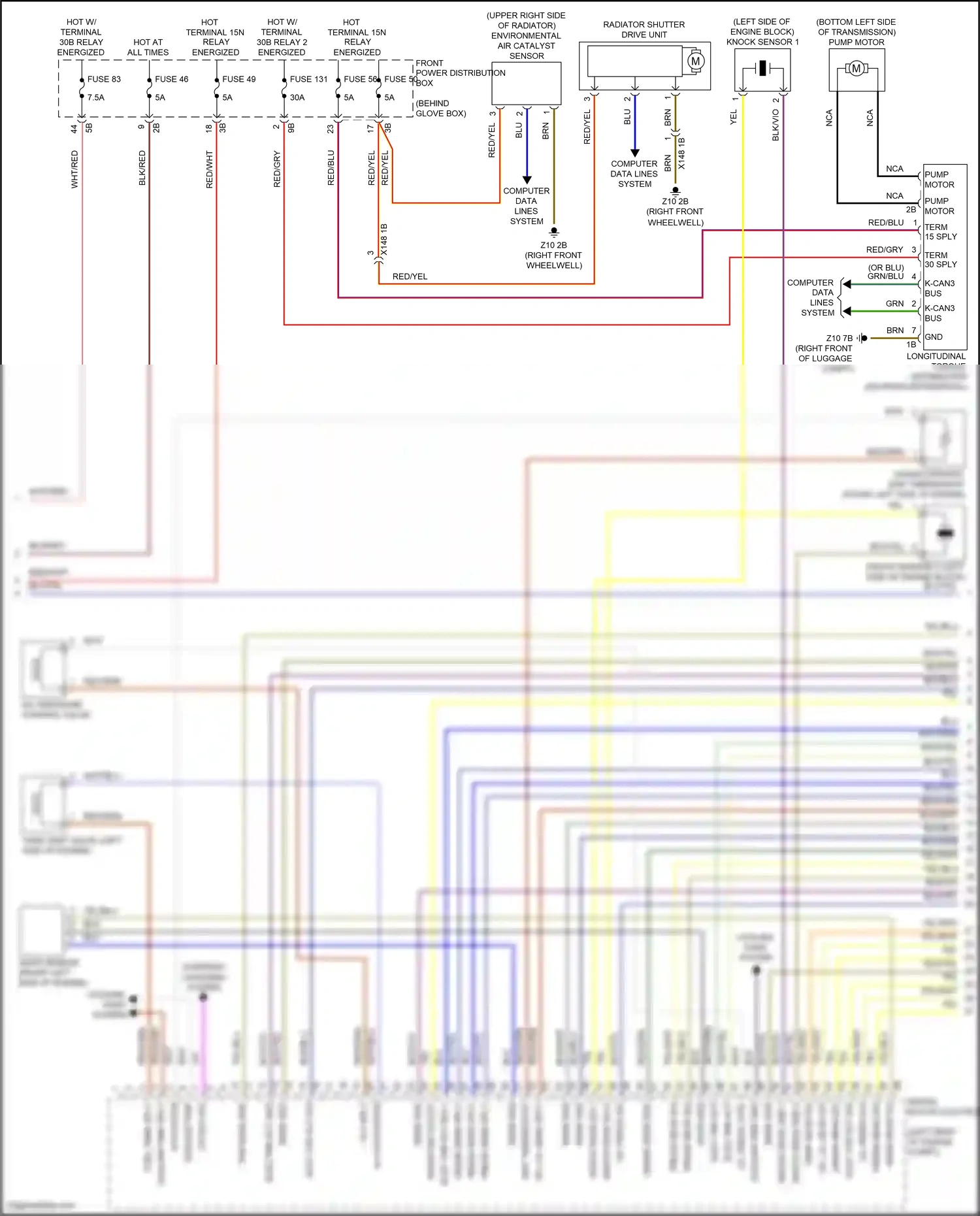BMW X1 F48 (2015-2019) computer data lines system wiring diagram  (69 of 70)