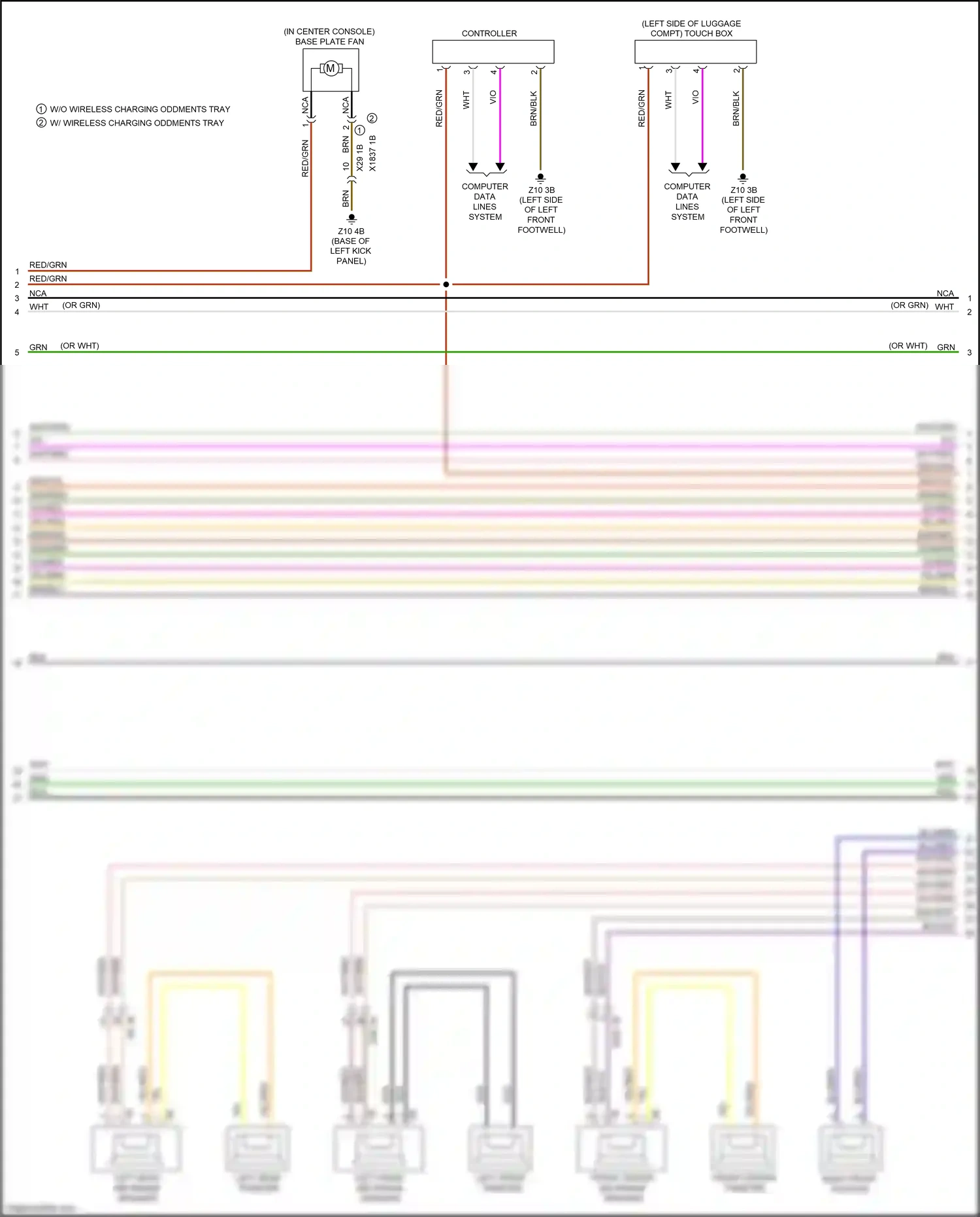BMW X1 F48 (2015-2019) computer data lines system wiring diagram  (58 of 70)