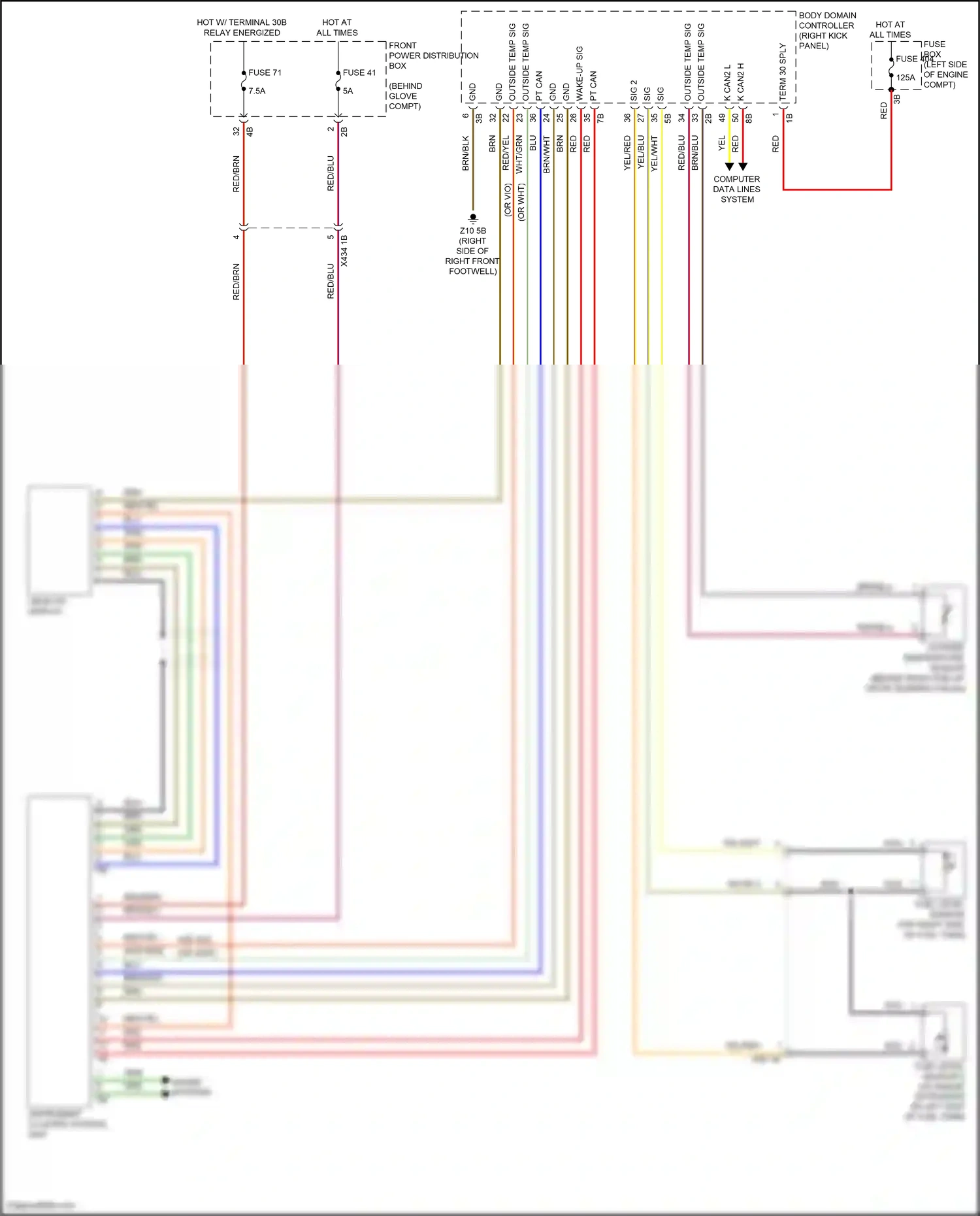BMW X1 F48 (2015-2019) computer data lines system wiring diagram  (6 of 70)