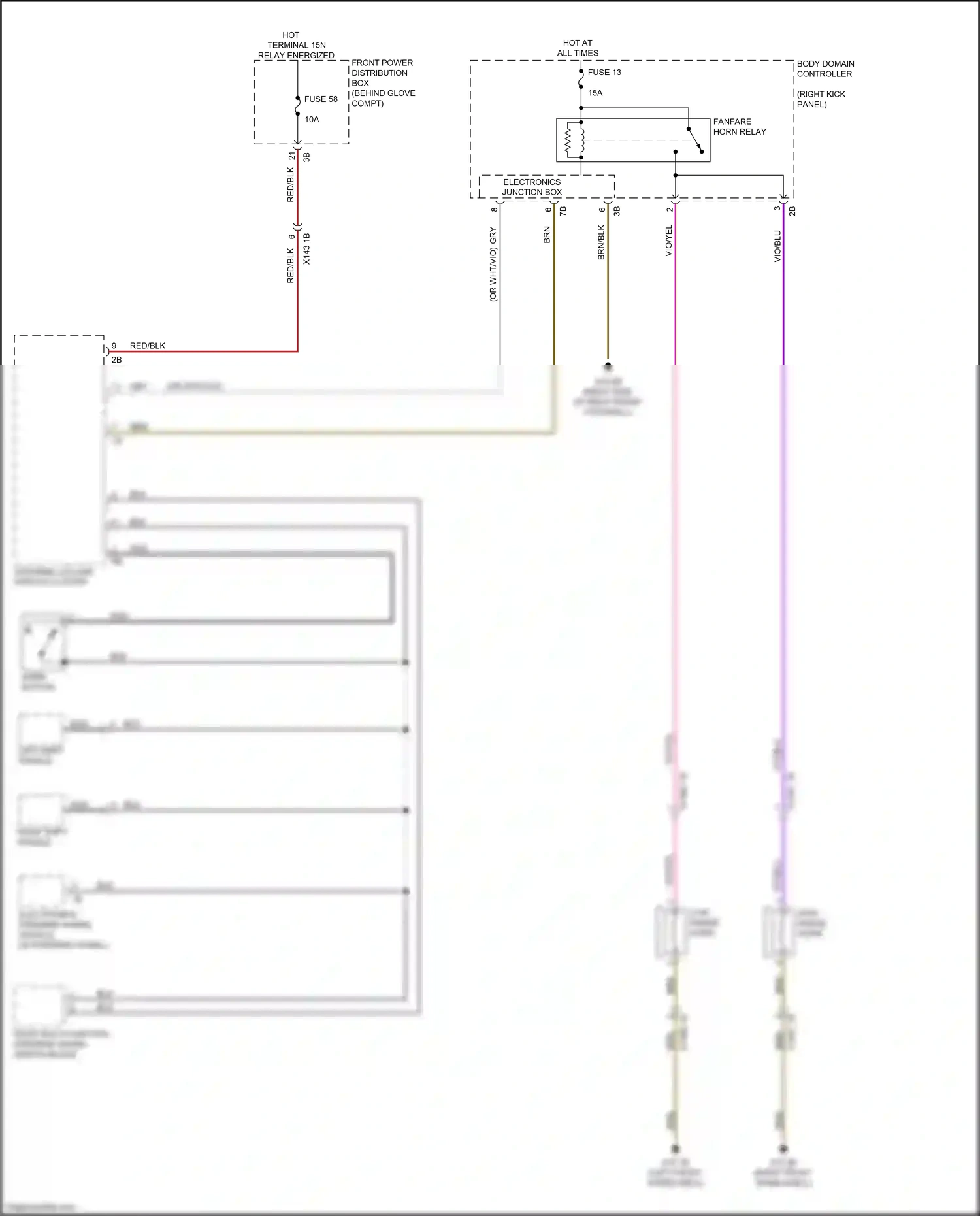 BMW X1 F48 (2015-2019) electronics steering wheel module wiring diagram  (1 of 1)