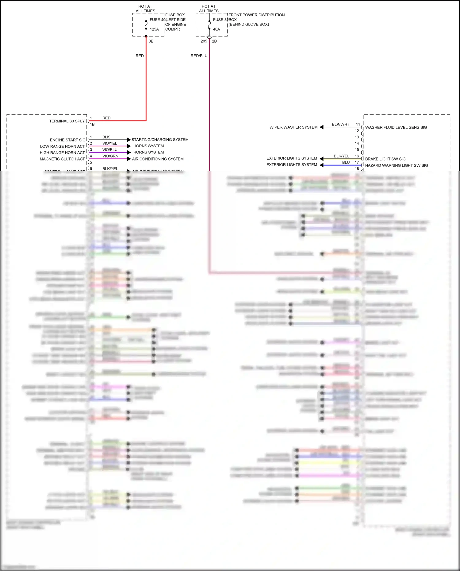 BMW X1 F48 (2015-2019) engine controls system wiring diagram  (1 of 3)