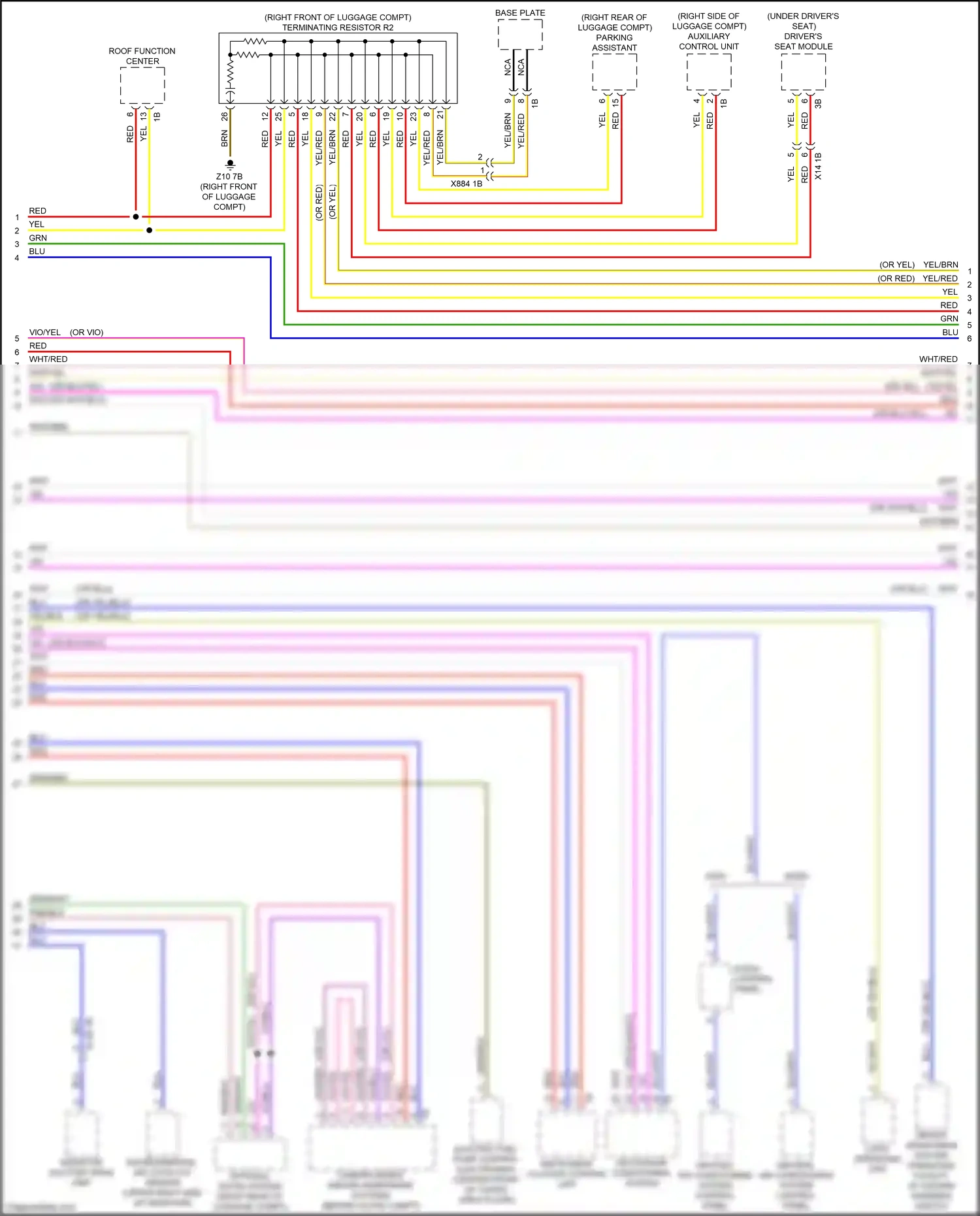 BMW X1 F48 (2015-2019) optional extra system wiring diagram  (3 of 5)