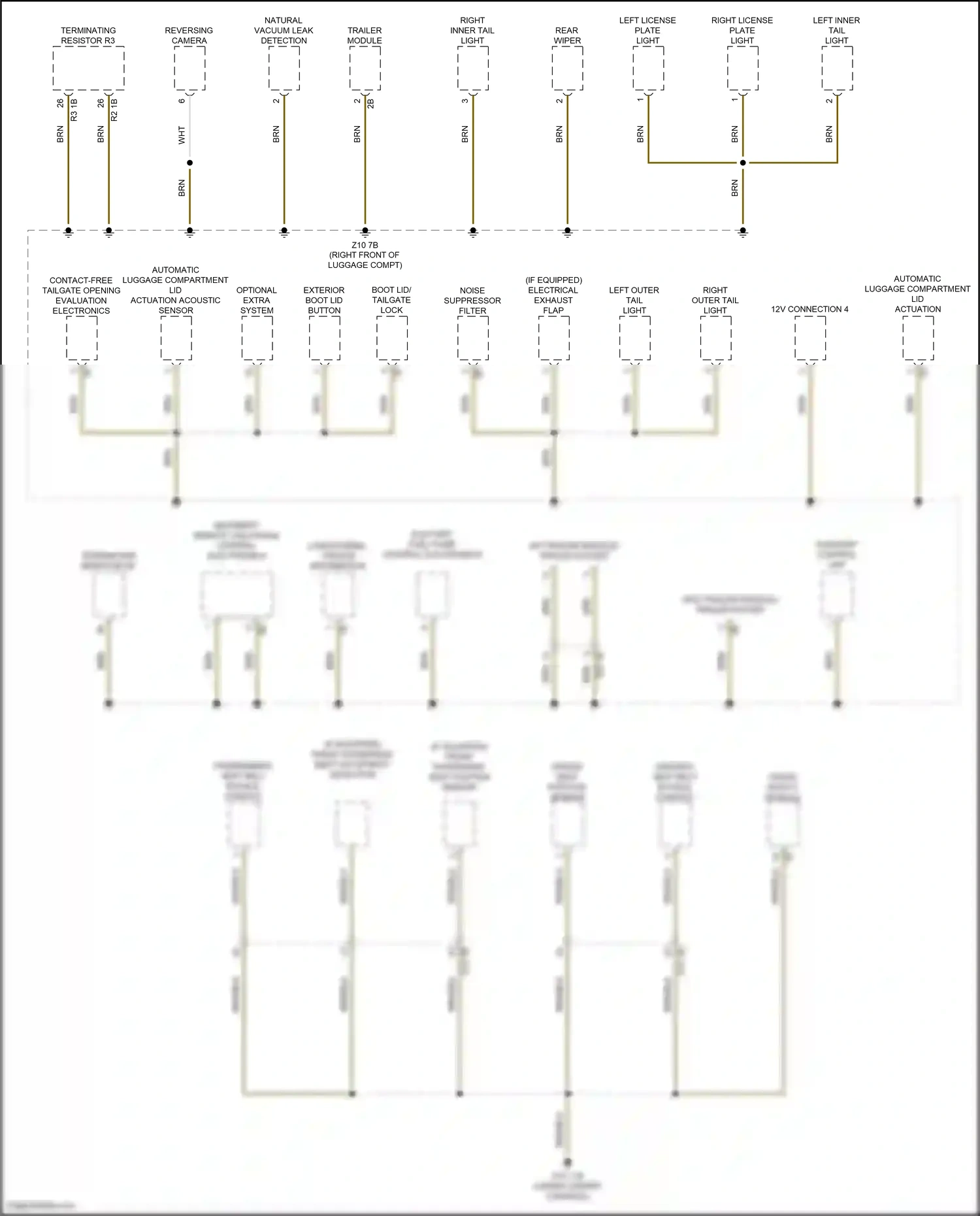 BMW X1 F48 (2015-2019) optional extra system wiring diagram  (2 of 5)