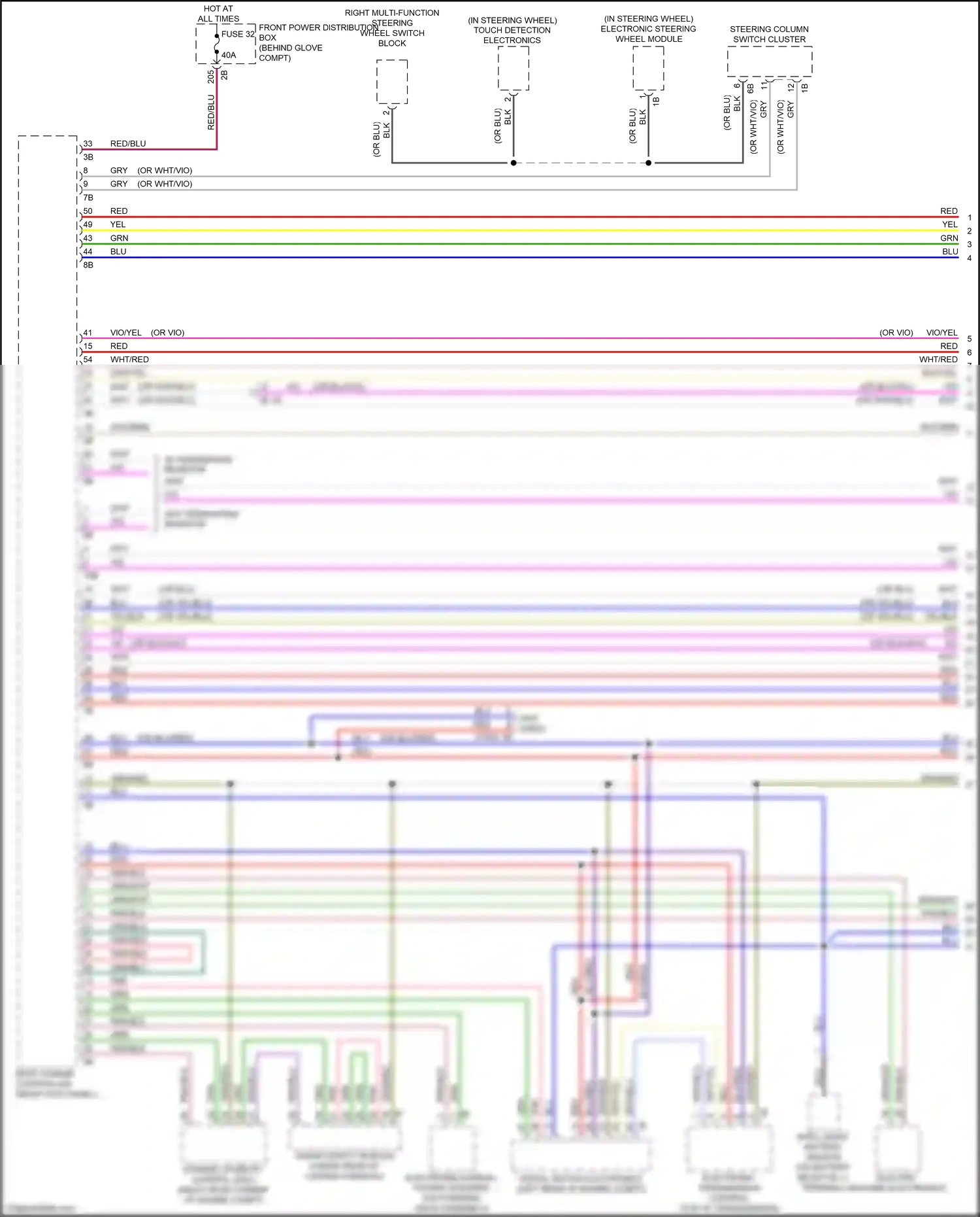BMW X1 F48 (2015-2019) touch detection electronics wiring diagram  (1 of 1)