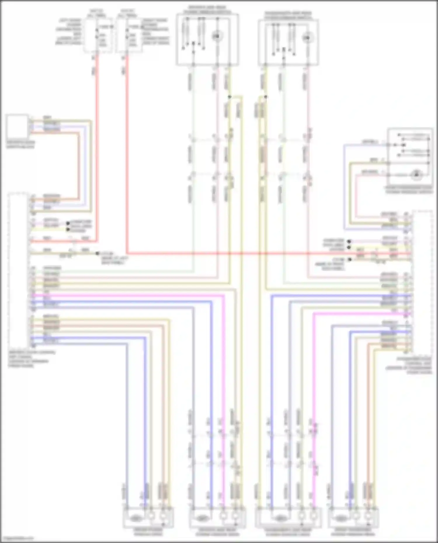 X1 BMW U11/U12 (2022-2024): Power windows circuit
