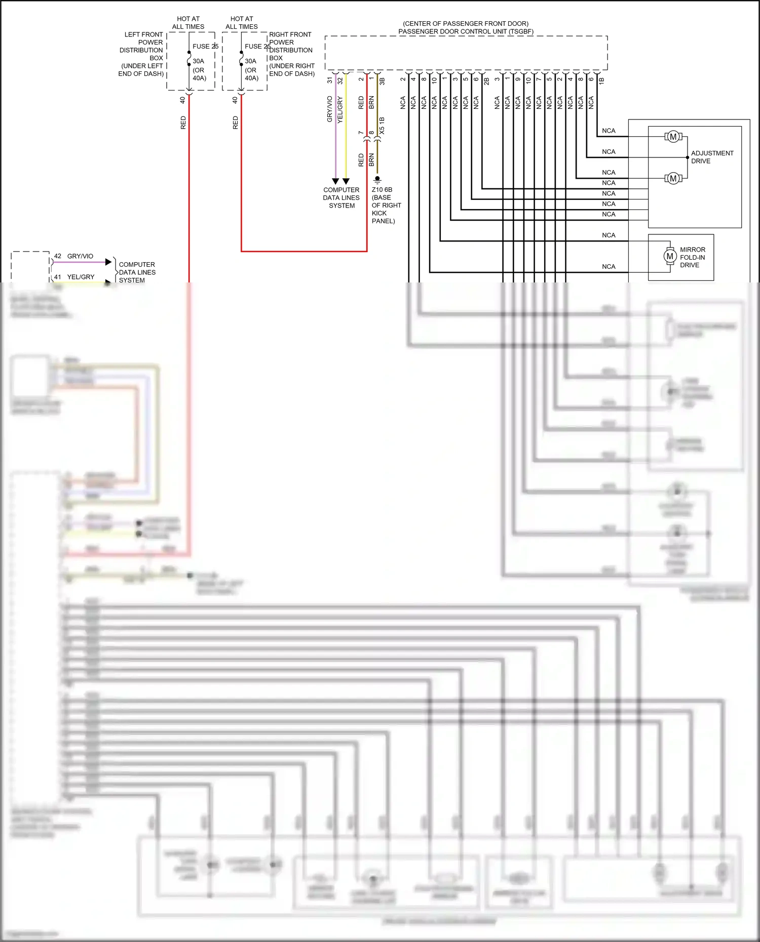BMW X1 U11/U12 (2022-2024) computer data lines system wiring diagram  (19 of 67)
