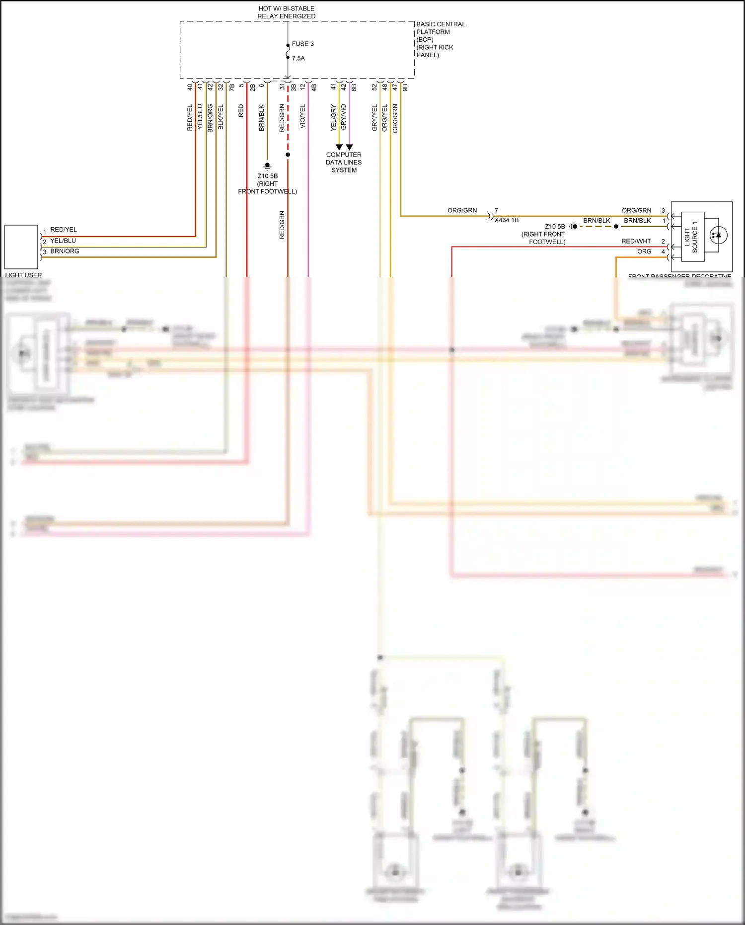 BMW X1 U11/U12 (2022-2024) computer data lines system wiring diagram  (13 of 67)
