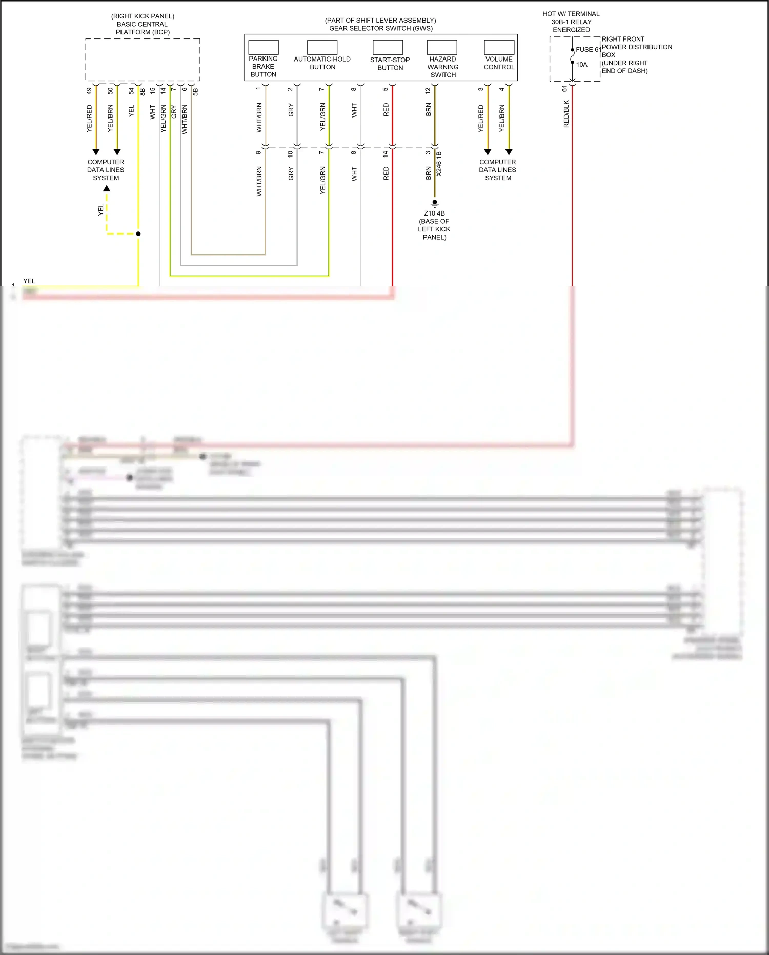 BMW X1 U11/U12 (2022-2024) computer data lines system wiring diagram  (57 of 67)