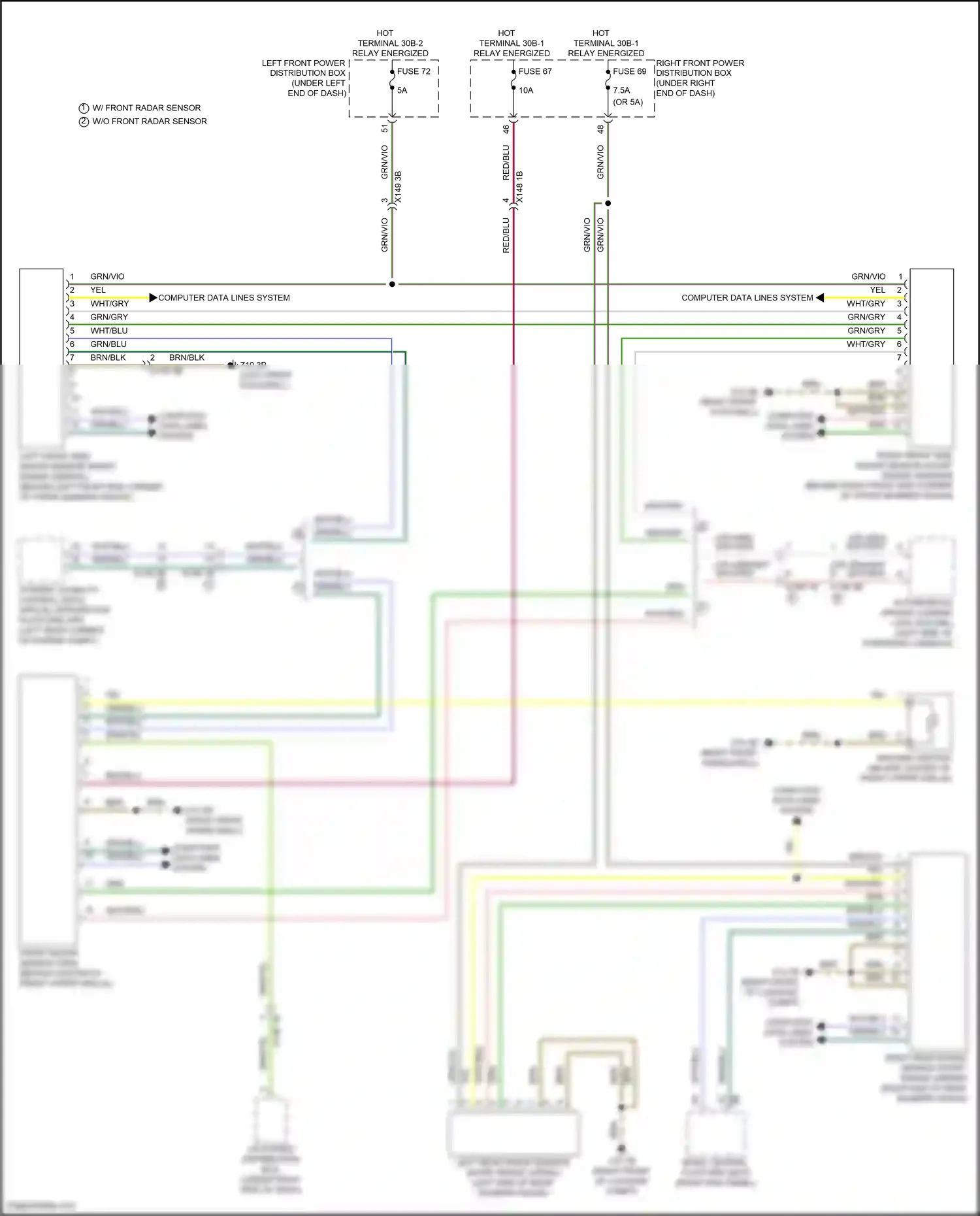 BMW X1 U11/U12 (2022-2024) computer data lines system wiring diagram  (42 of 67)