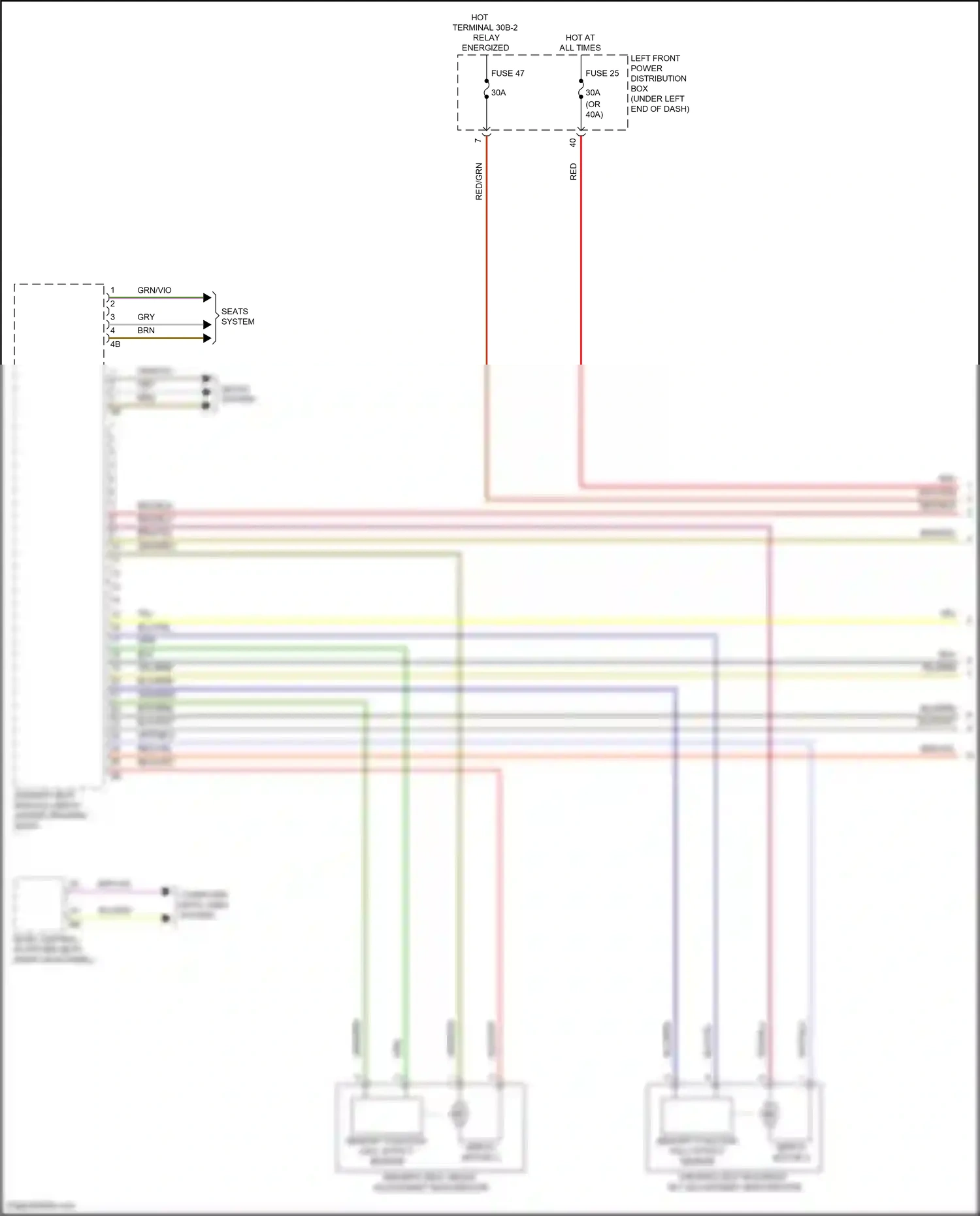 BMW X1 U11/U12 (2022-2024) memory function hall effect sensor wiring diagram  (1 of 2)