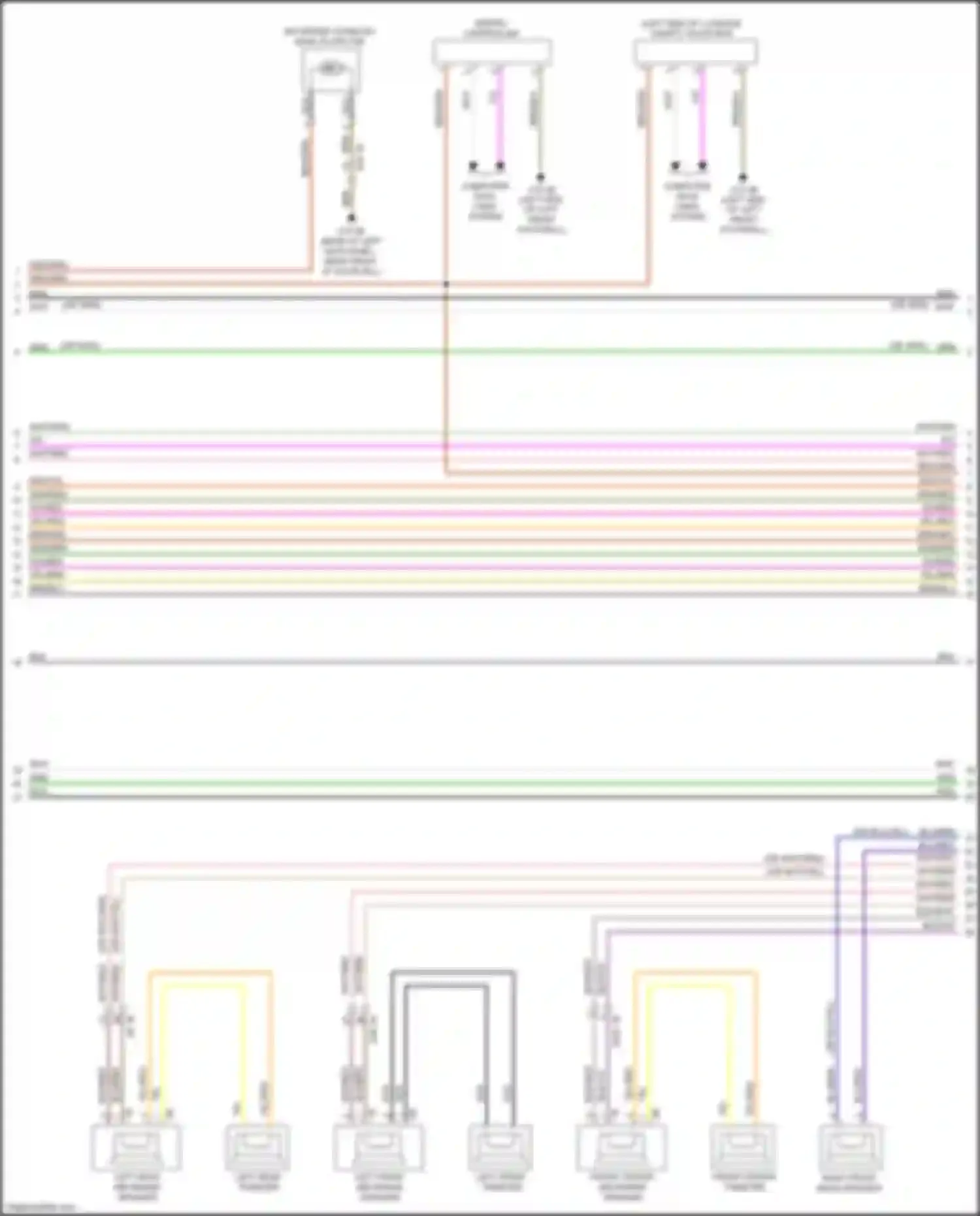 Car Wiring Diagrams for X2 BMW F39 (2017-2023): Hifi radio circuit, w/o active sound design (2 of 5)