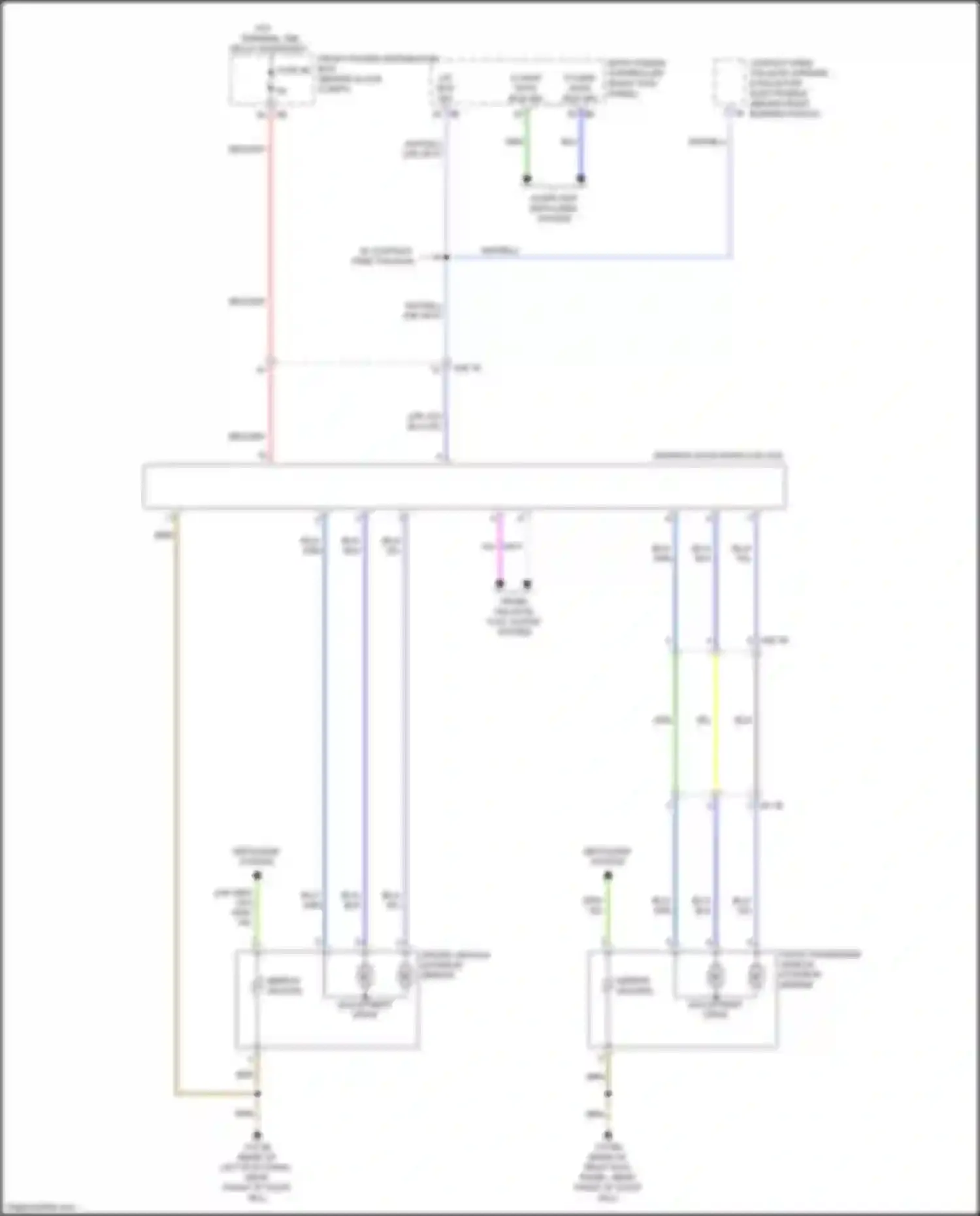 Wiring diagram adjustment drive for BMW X2 F39 (2017-2023) (2 of 2)