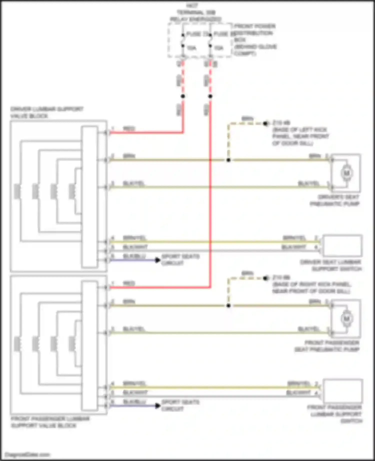 Wiring diagram blk/blu for BMW X2 F39 (2017-2023) (12 of 19)