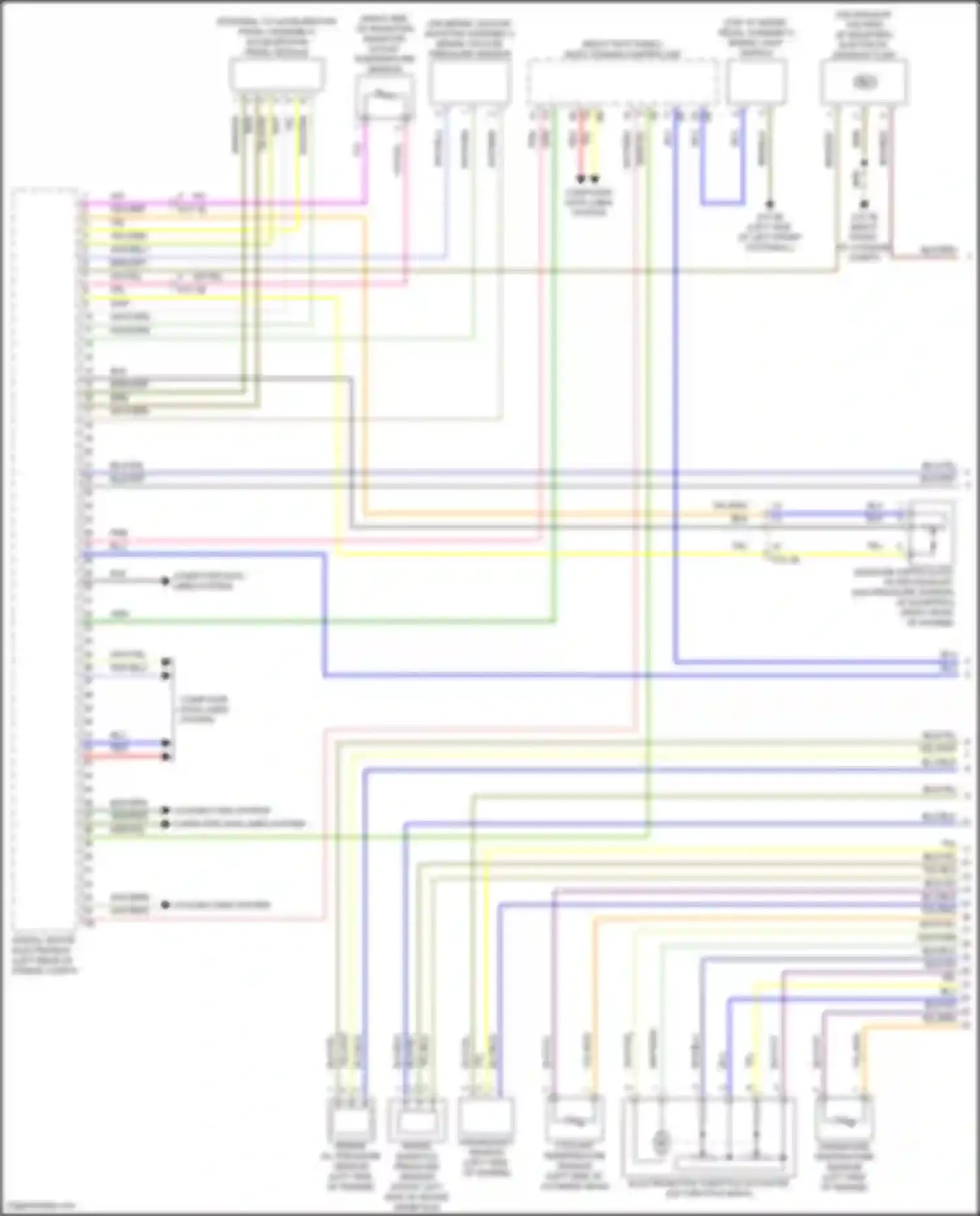Wiring diagram crankcase temperature sensor for BMW X2 F39 (2017-2023) (3 of 3)