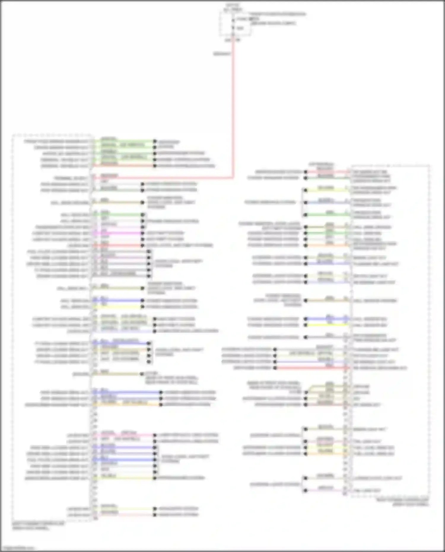 Wiring diagram driver's pwr window drive act for BMW X2 F39 (2017-2023) (1 of 1)